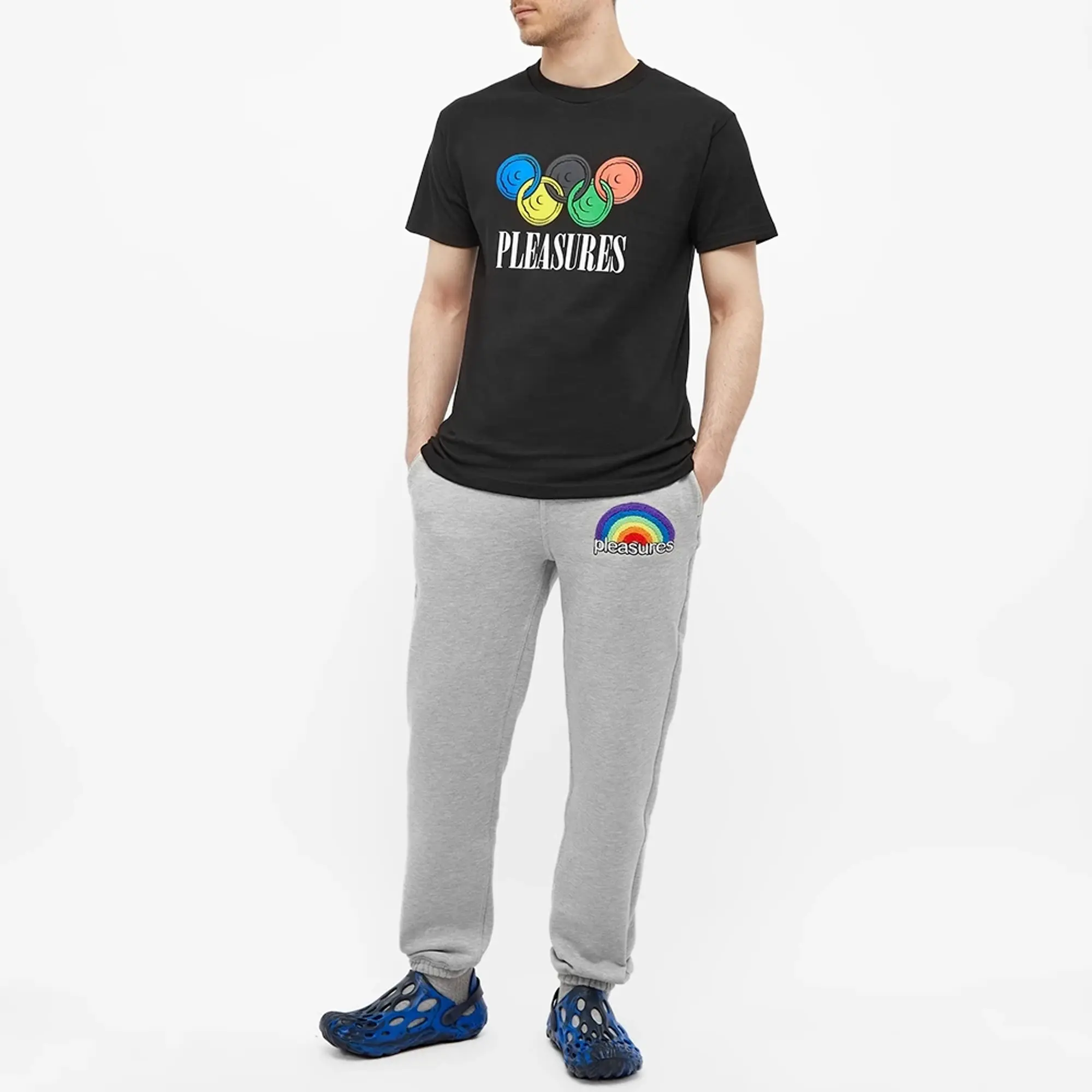 END. x Pleasures Men's 'Sexual Satisfaction' Fastest T-Shirt Black