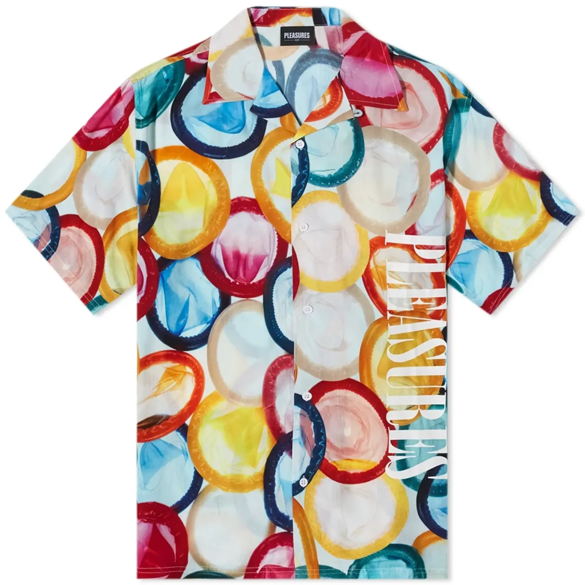 END. x Pleasures Men's 'Sexual Satisfaction' Vacation Shirt Multi