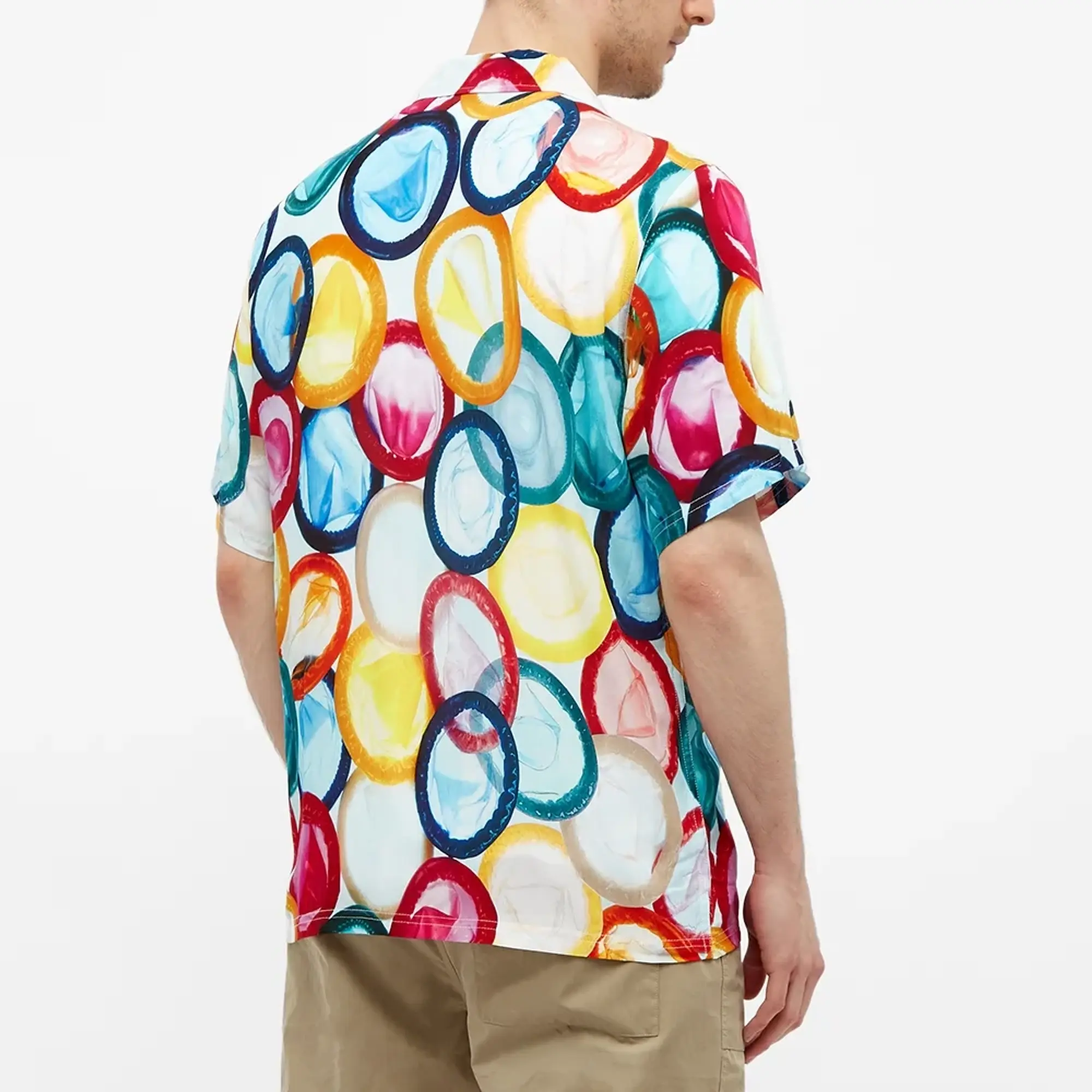 END. x Pleasures Men's 'Sexual Satisfaction' Vacation Shirt Multi