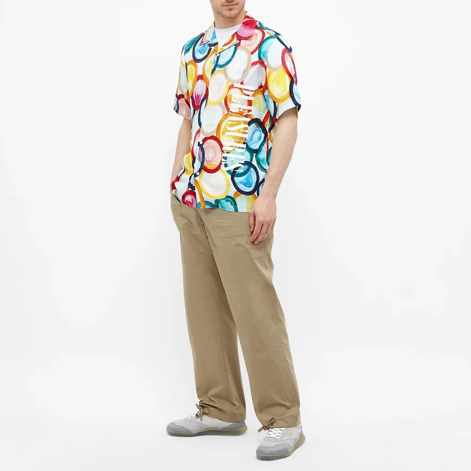 END. x Pleasures Men's 'Sexual Satisfaction' Vacation Shirt Multi