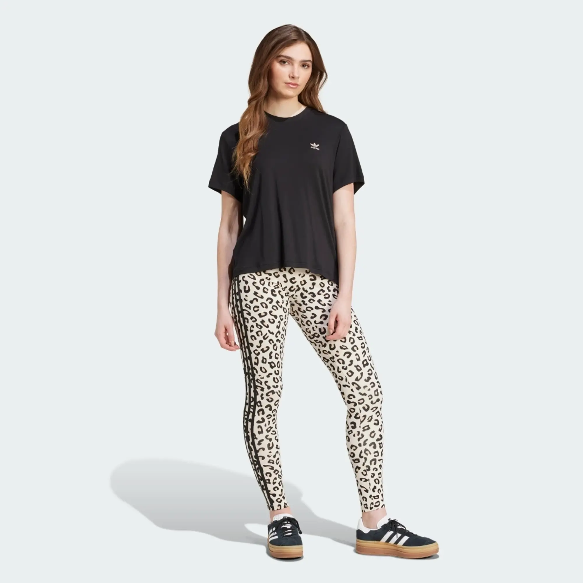 adidas Originals adidas Leopard Trefoil Infill Tee