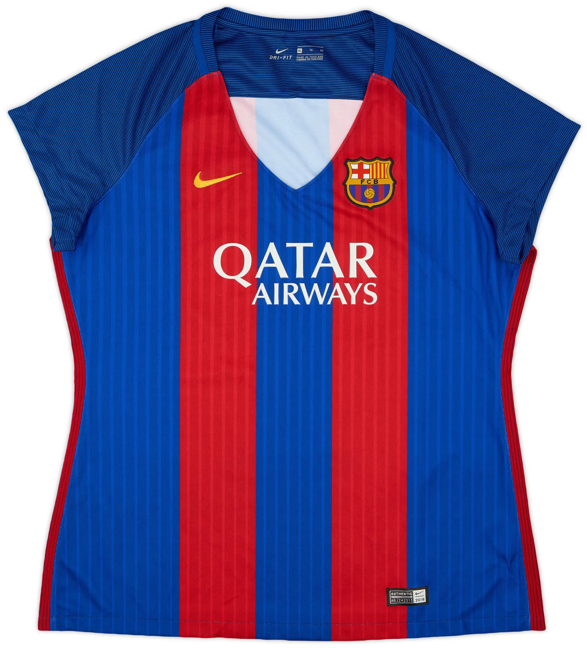 Nike 2016-17 Barcelona Home Shirt - 9/10 - (Women's XL)