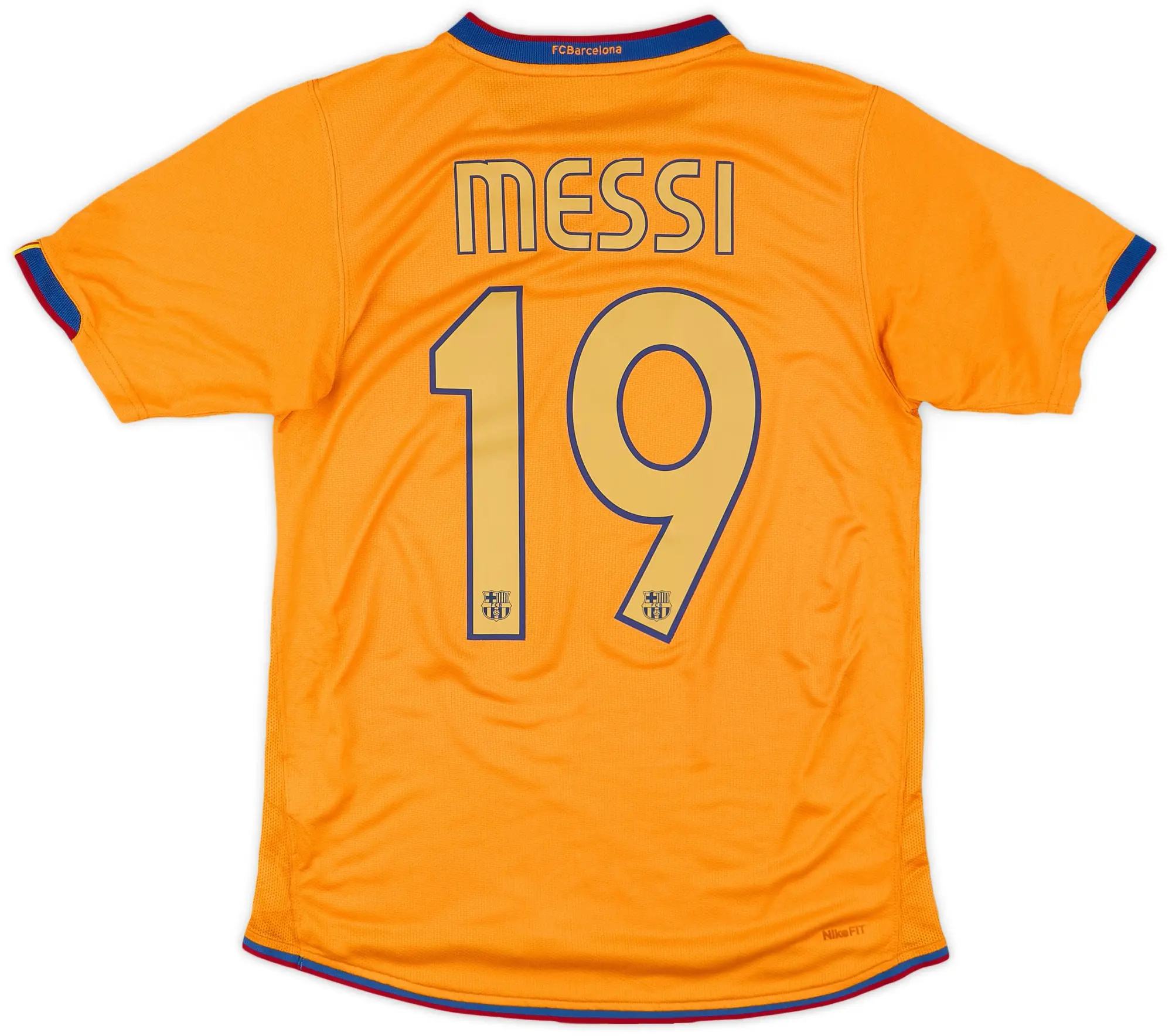 Nike 2006-08 Barcelona Away Shirt Messi #19 - 6/10 - (S)