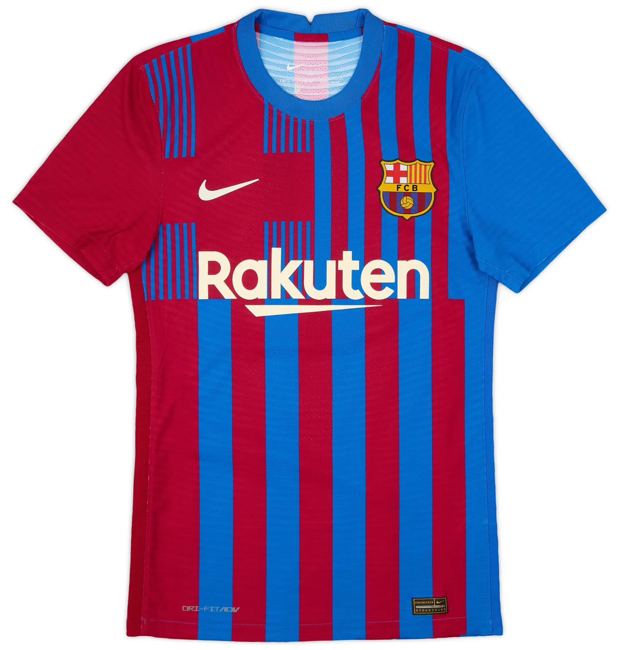 Nike 2021-22 Barcelona Authentic Home Shirt - 9/10 - (XS)