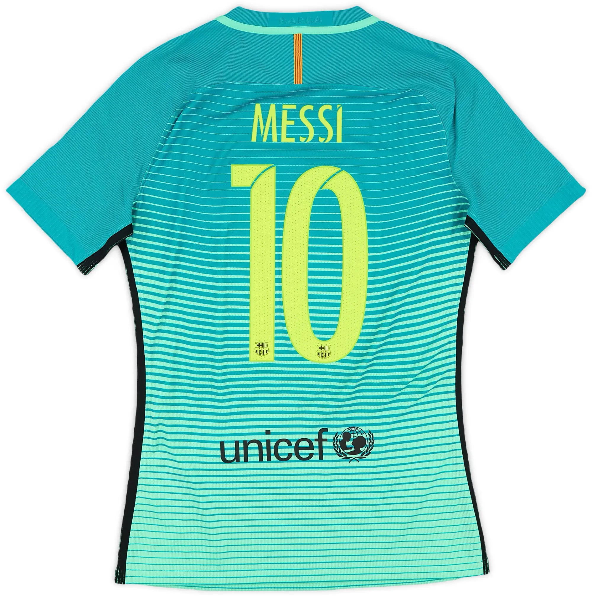 Nike 2016-17 Barcelona Authentic Third Shirt Messi #10 (M)