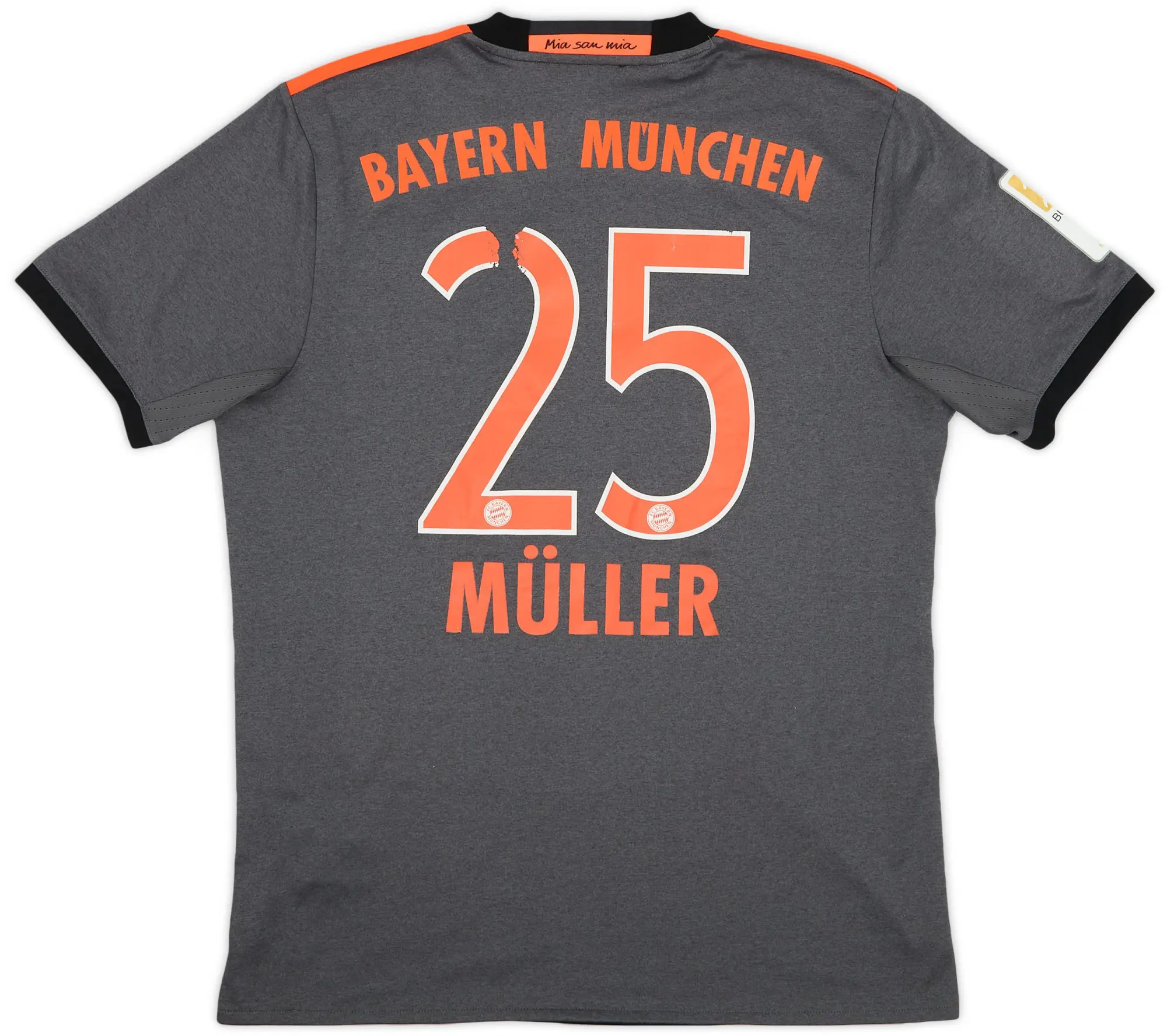 adidas 2016-17 Bayern Munich Away Shirt Muller #25 - 5/10 - (M)