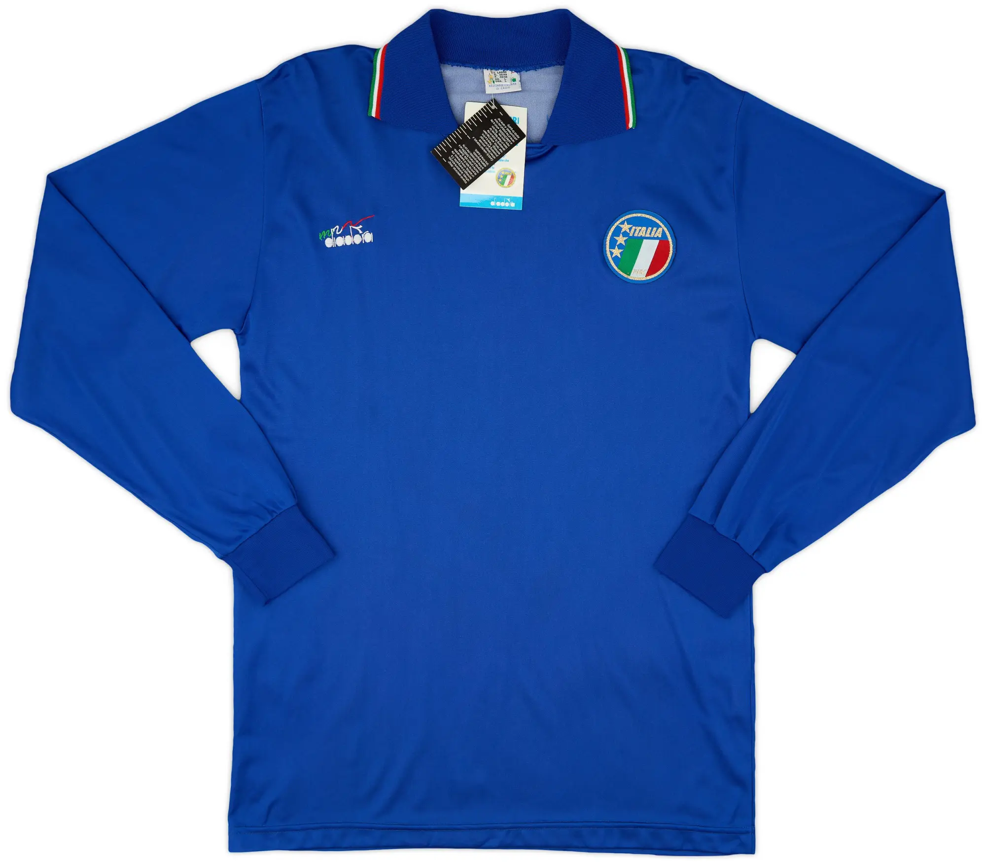 Diadora 1986-88 Italy Home L/S Shirt (L)