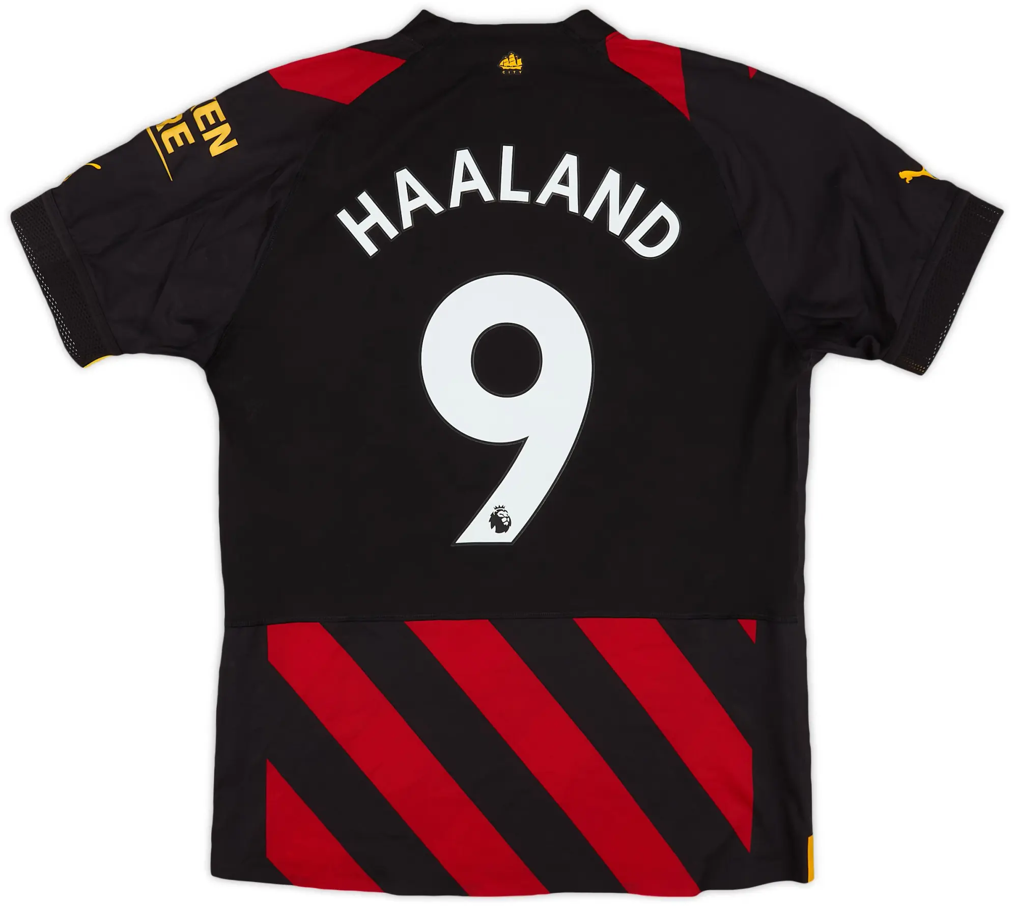 Puma 2022-23 Manchester City Authentic Away Shirt Haaland #9 (M)