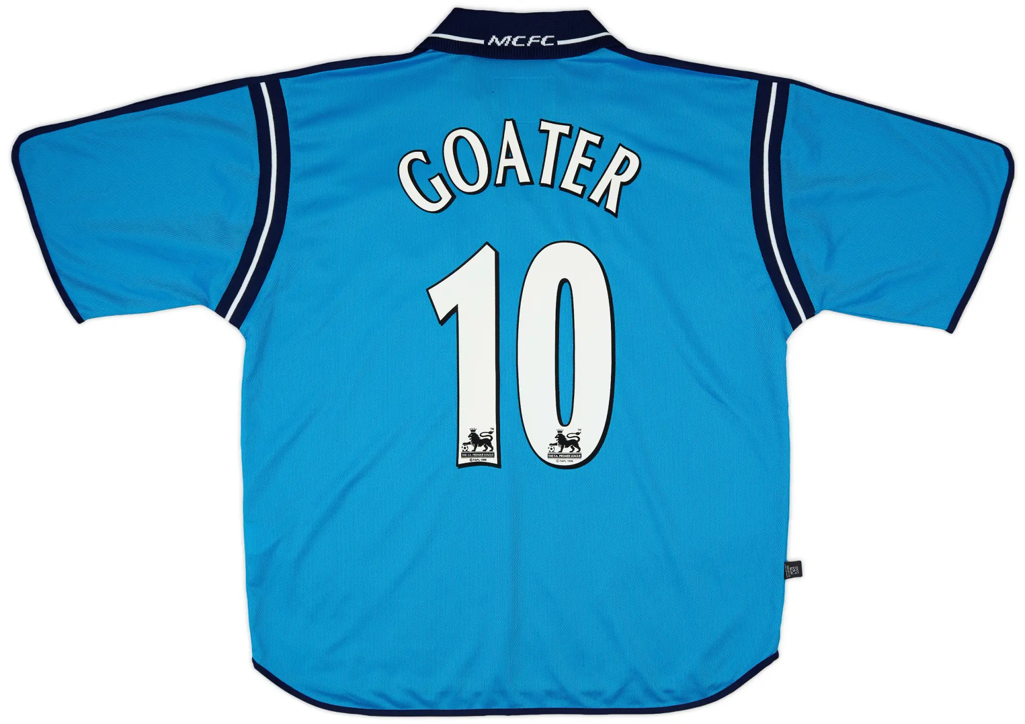 LeCoqSportif 2002-03 Manchester City Home Shirt Goater #10 - 9/10 - (L)