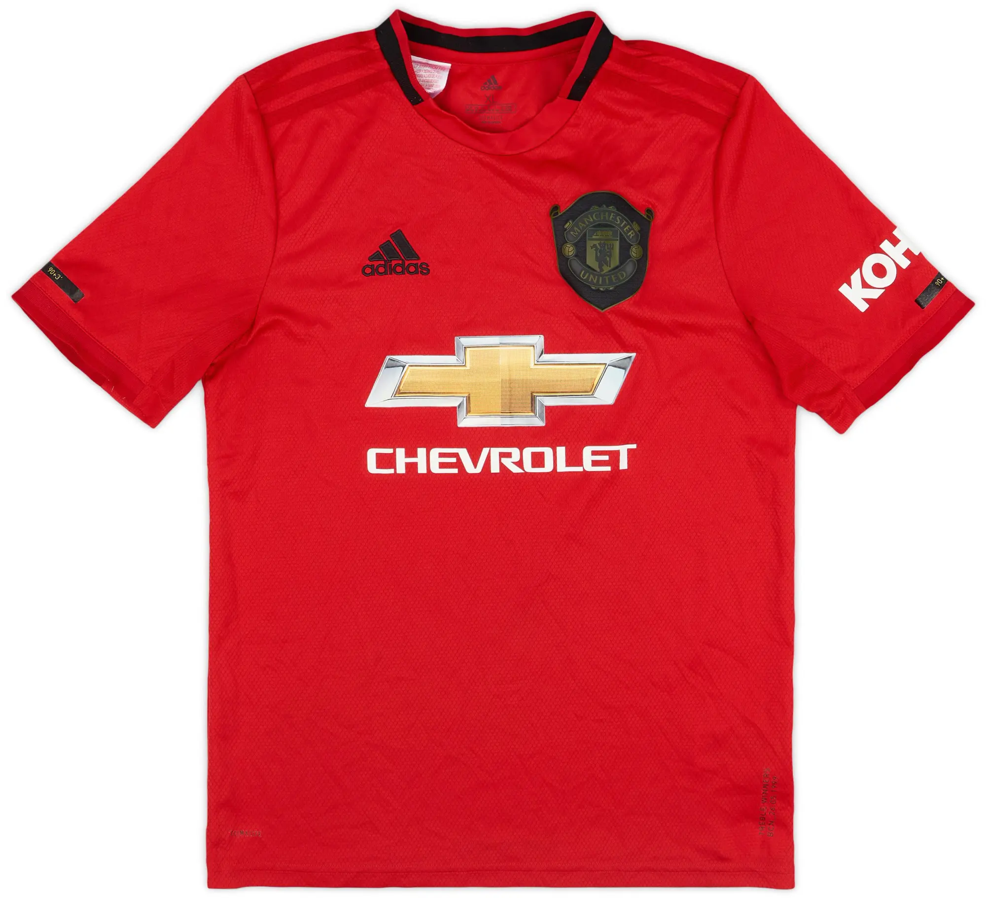 adidas 2019-20 Manchester United Home Shirt - 8/10 - (XL.Boys)