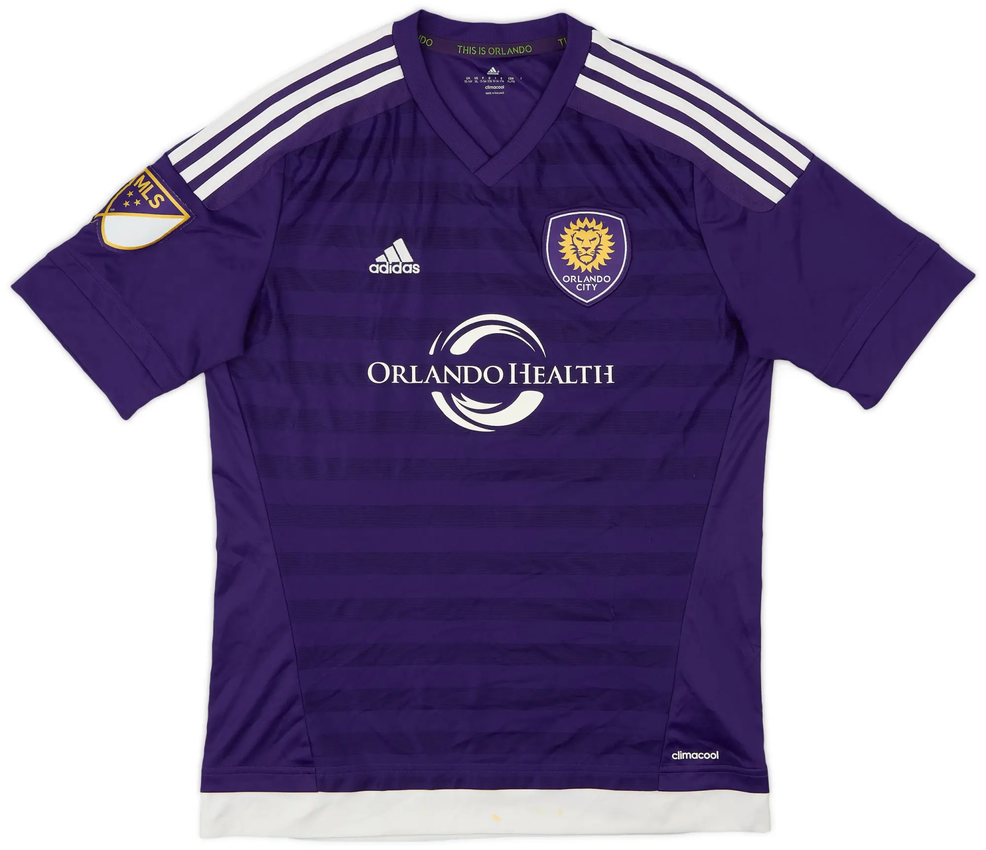 adidas 2015 Orlando City Home Shirt - 8/10 - (XL.Boys)