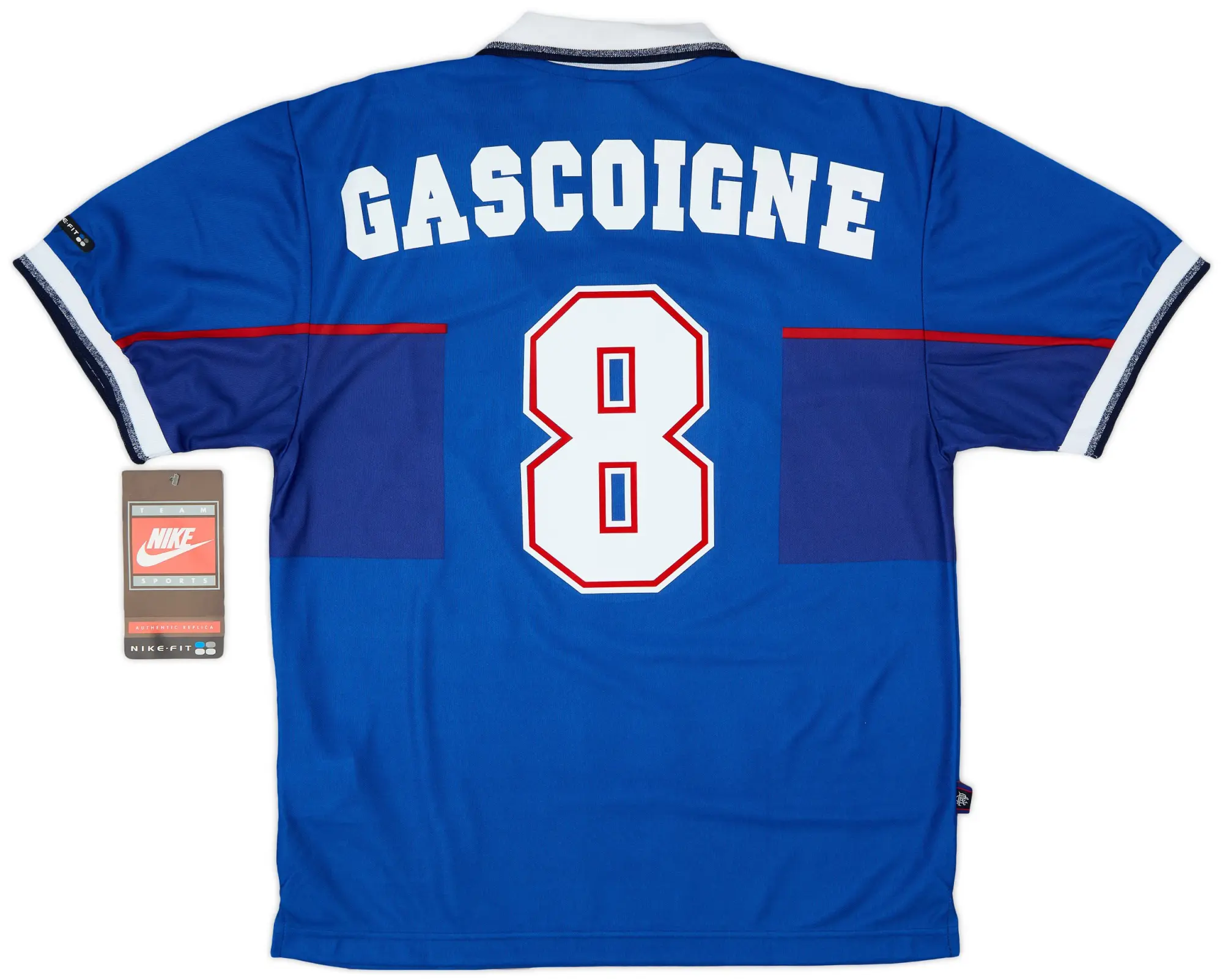 Nike 1997-99 Rangers Home Shirt Gascoigne #8 (M)