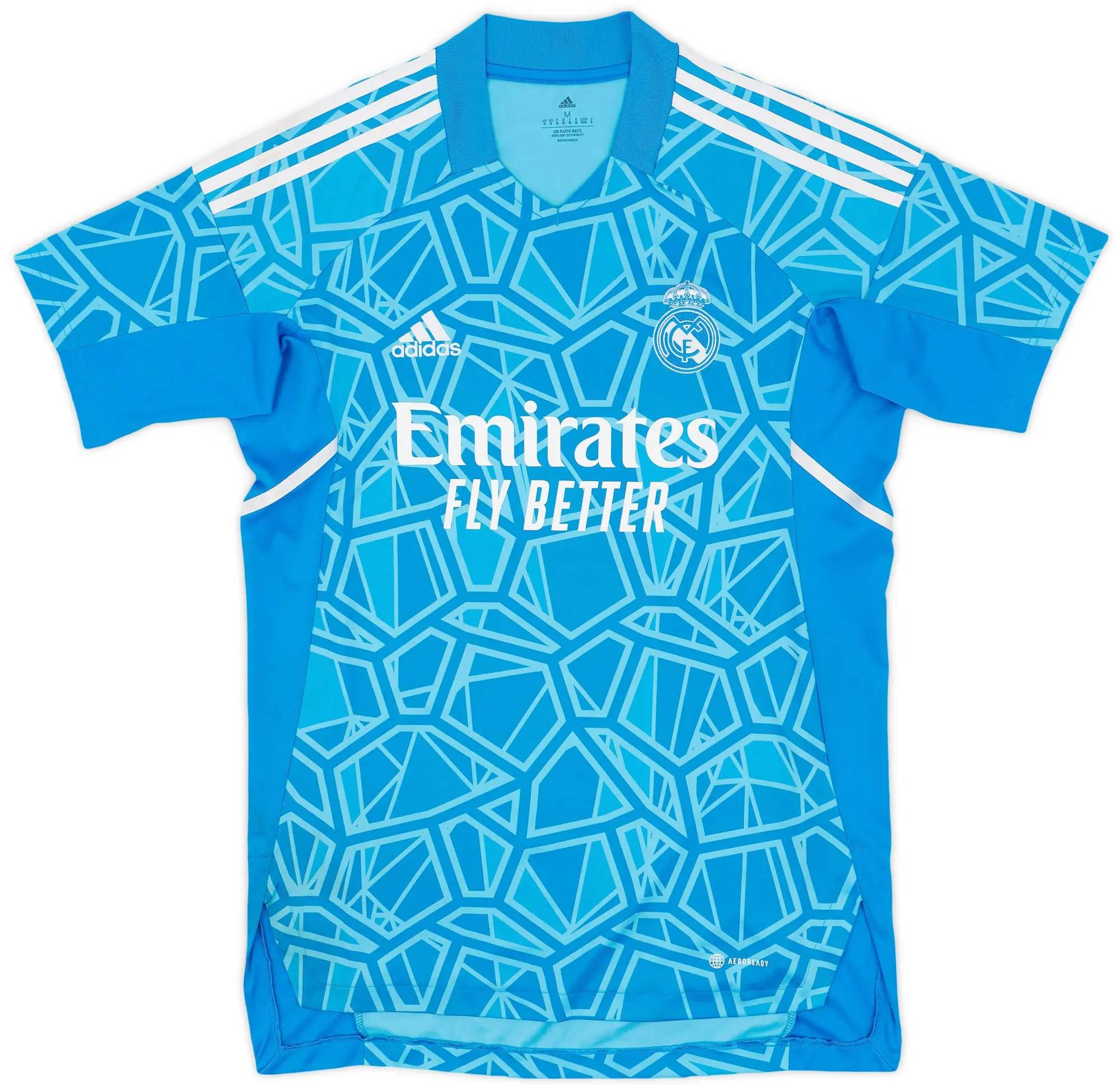 adidas 2021-22 Real Madrid GK S/S Shirt - 10/10 - (M)