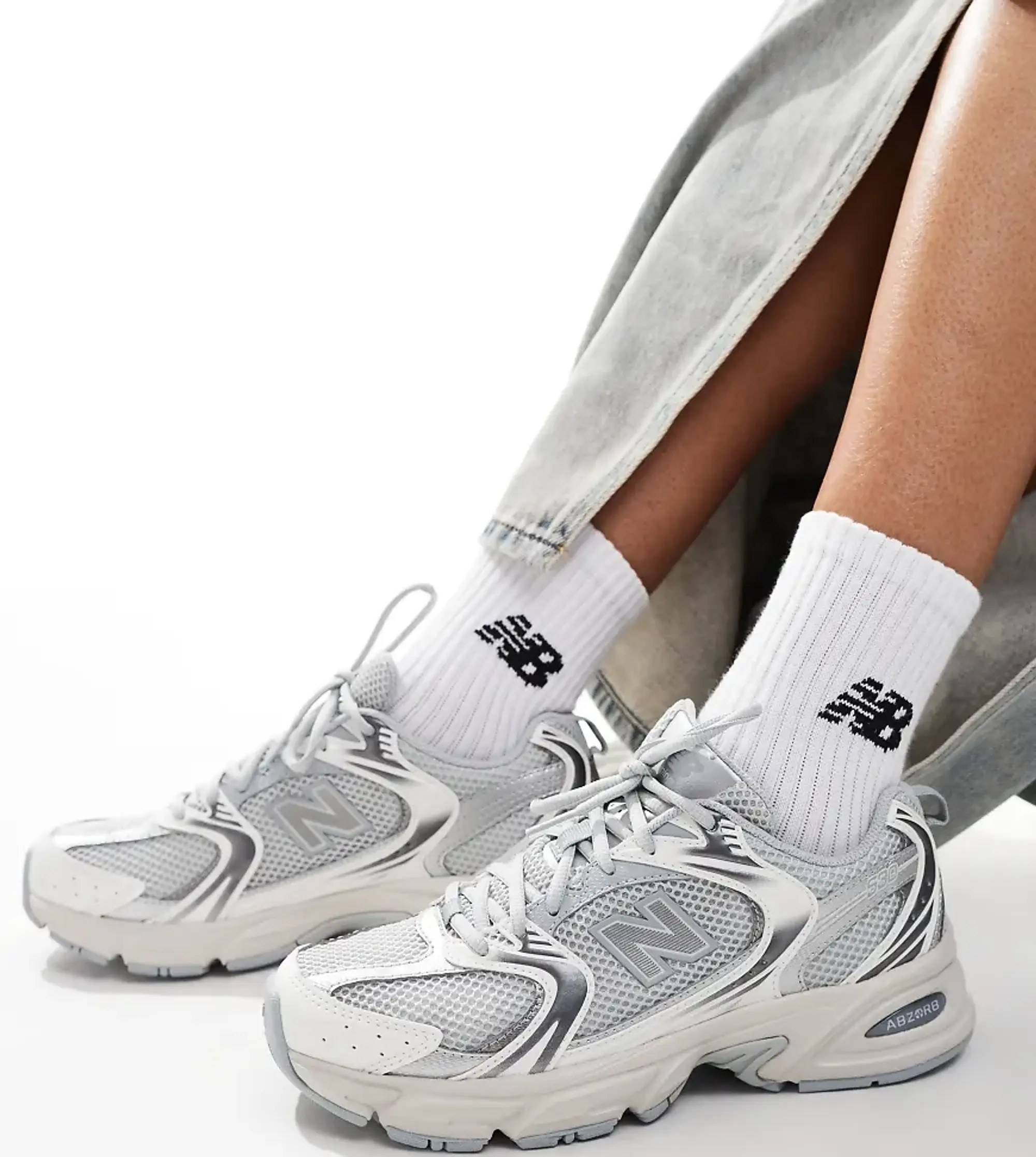 New Balance 530 Trainers In Silver Metallic - Exclusive To Asos