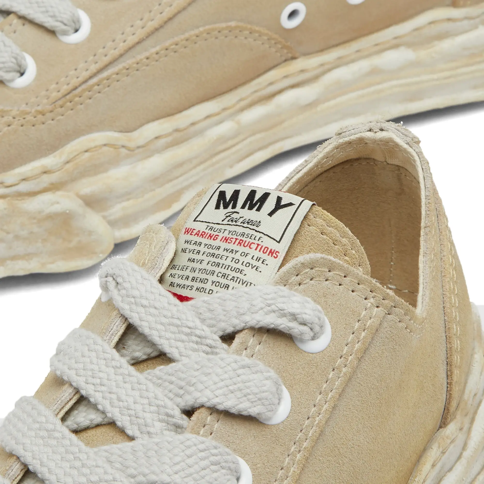Maison MIHARA YASUHIRO Hank Original Low Suede Sneaker White