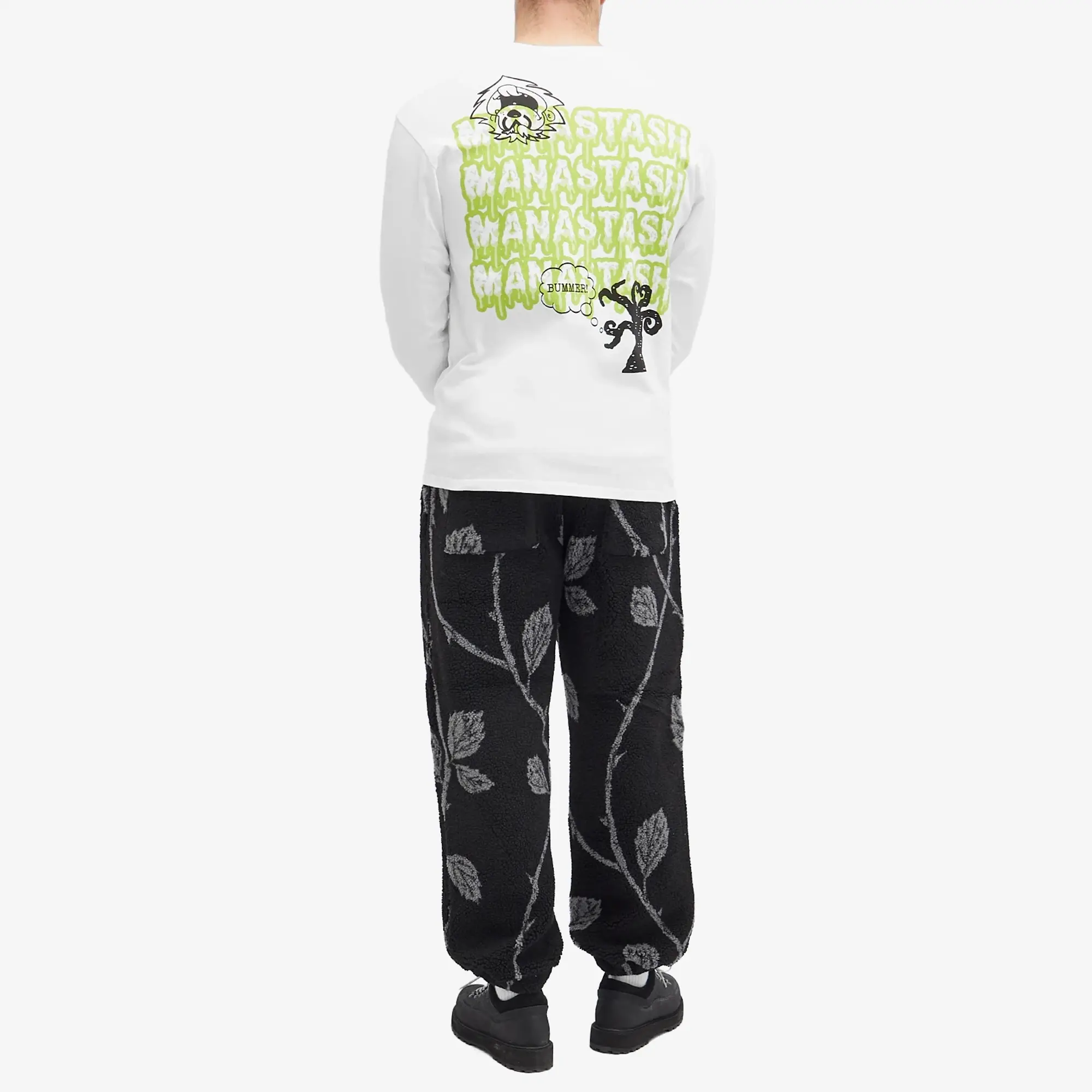 Manastash Men's Long Sleeve Mushroom T-Shirt White
