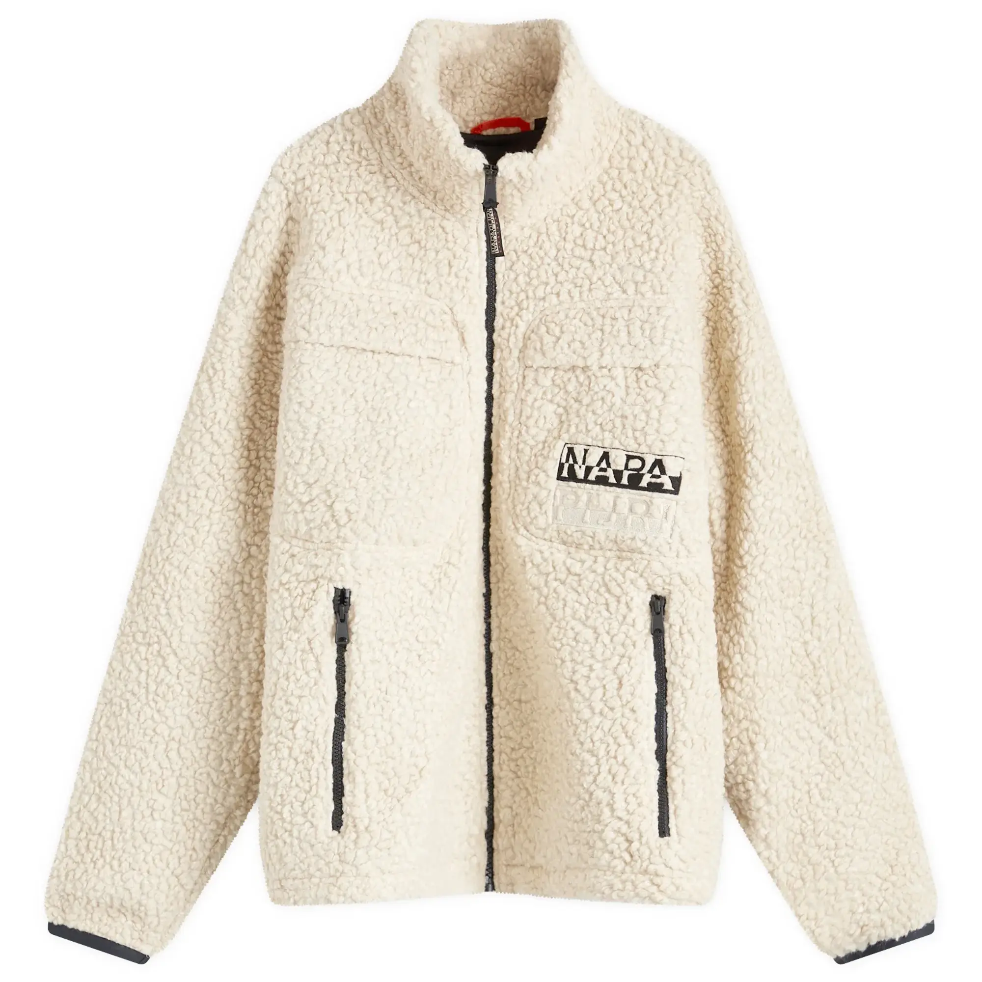 Napapijri Men's Jaman Logo Wool Fleece Beige Dimity