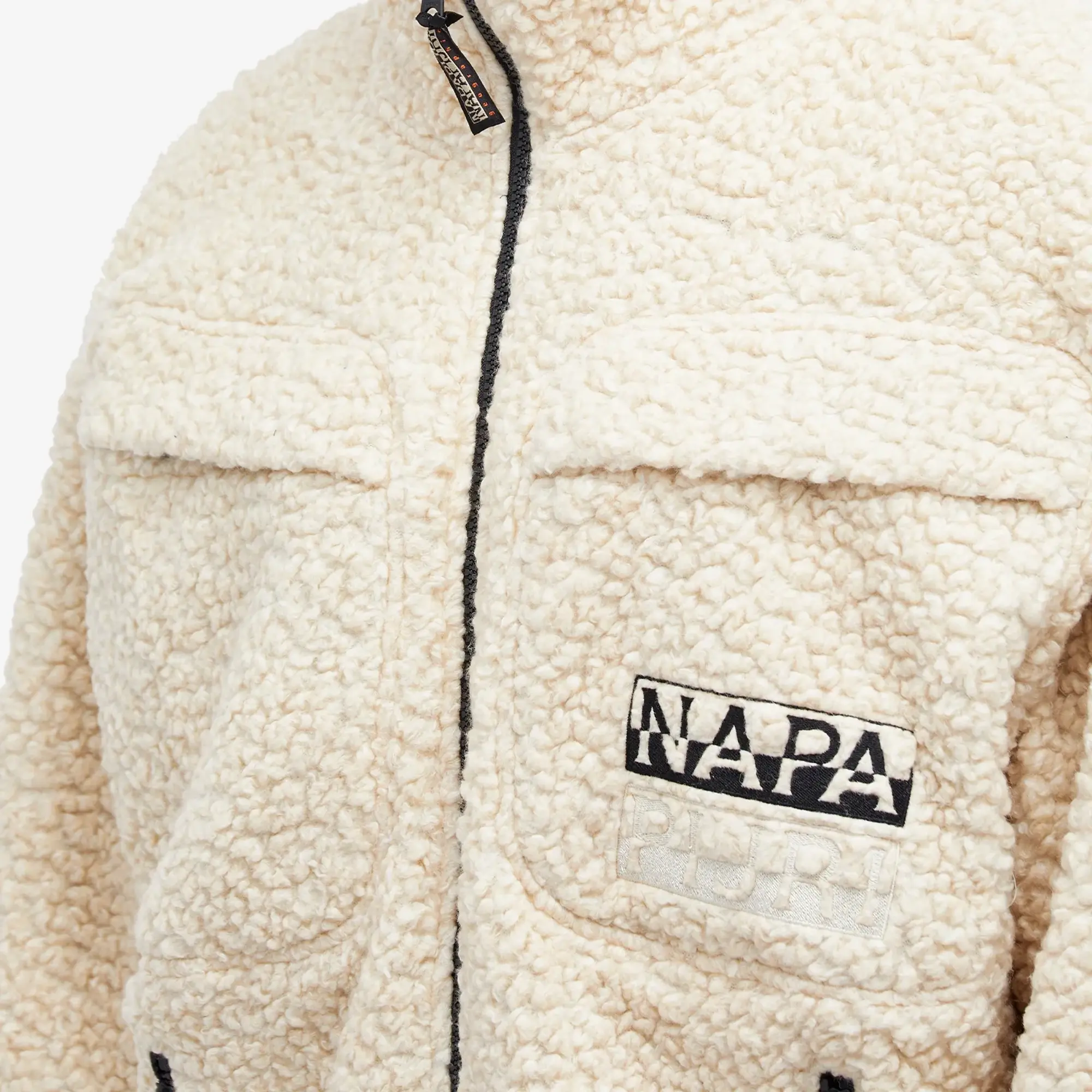 Napapijri Men's Jaman Logo Wool Fleece Beige Dimity