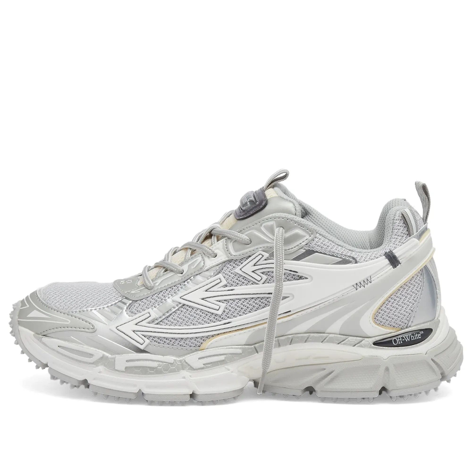 Off-White Men's Be Right Back Track Runner Silver