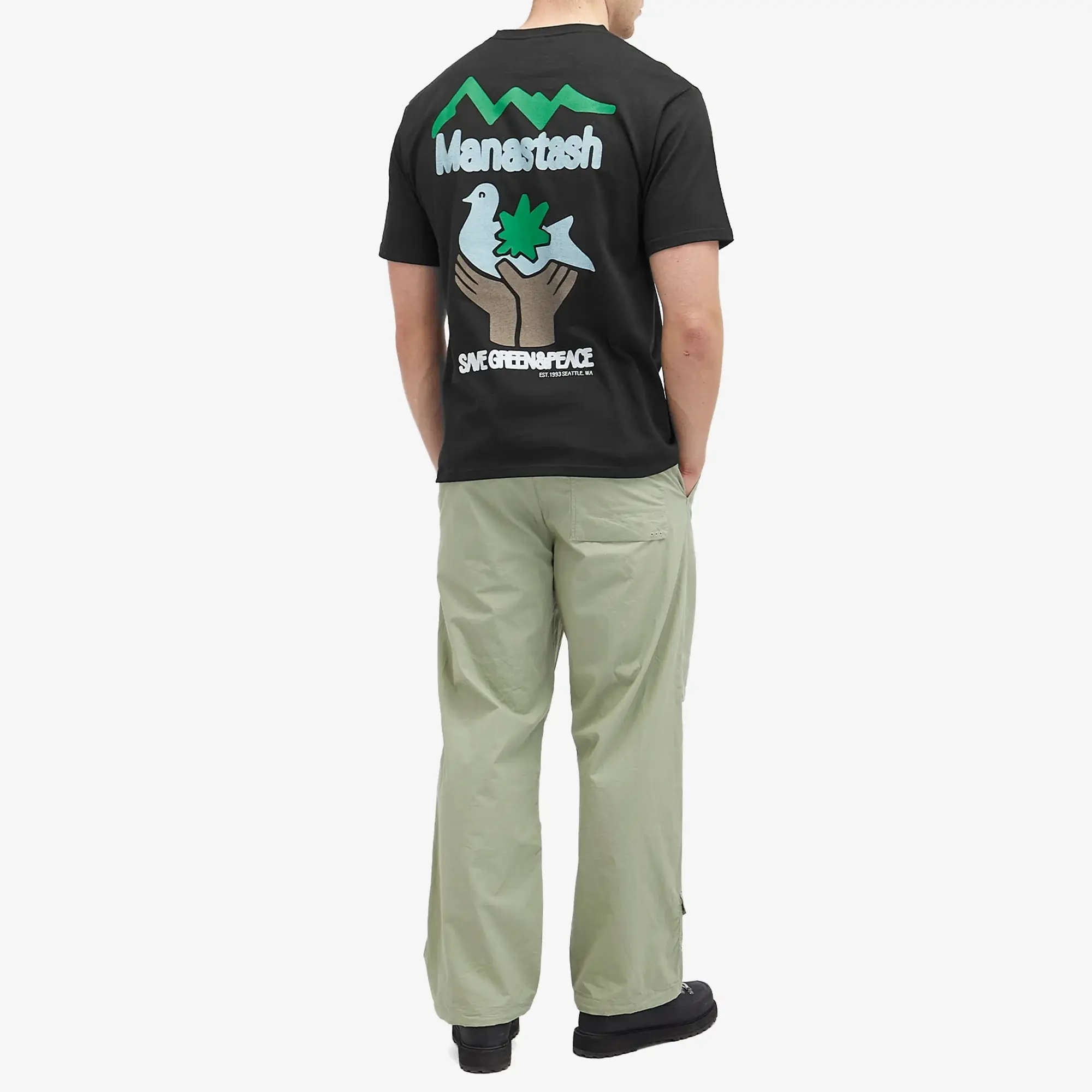 Manastash Men's Pigeon T-Shirt Black
