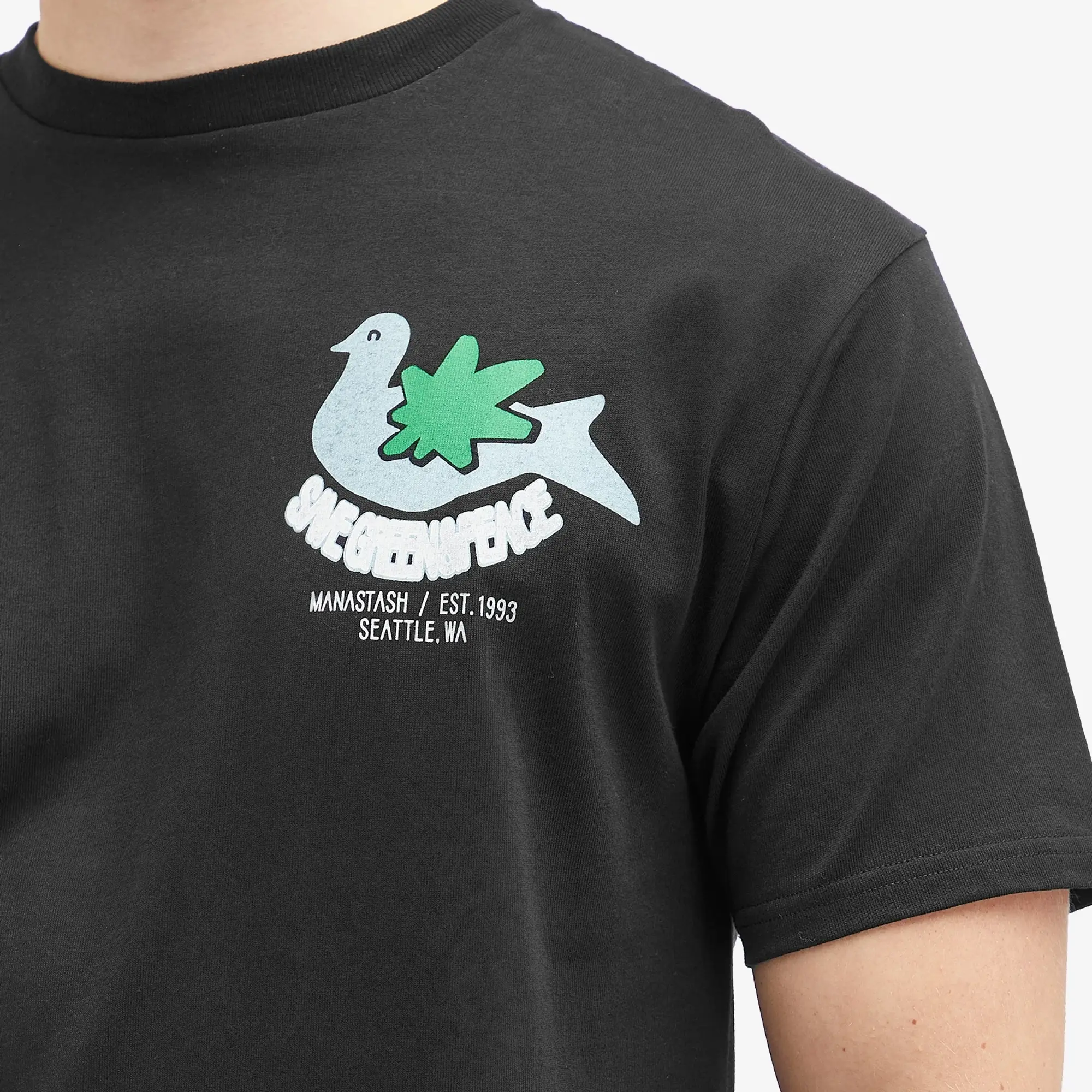Manastash Men's Pigeon T-Shirt Black