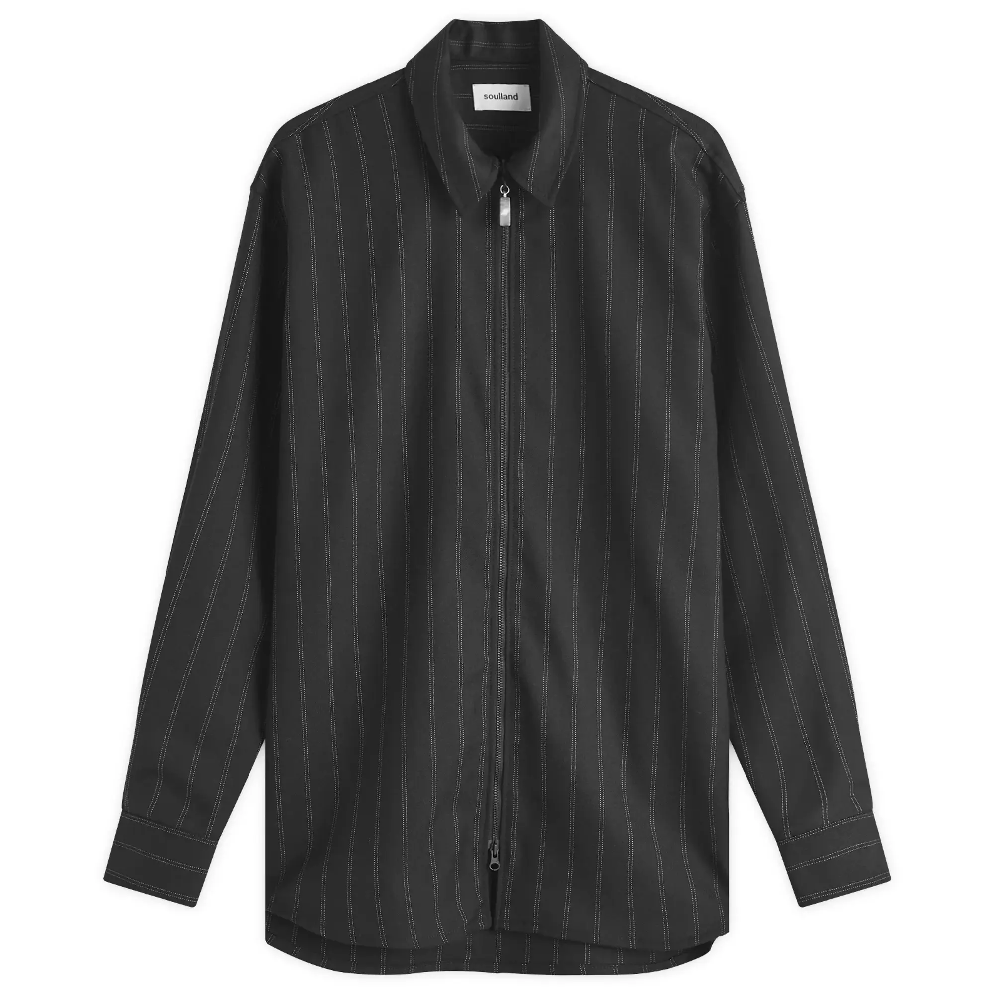Soulland Men's Derry Zip Shirt Jacket Black