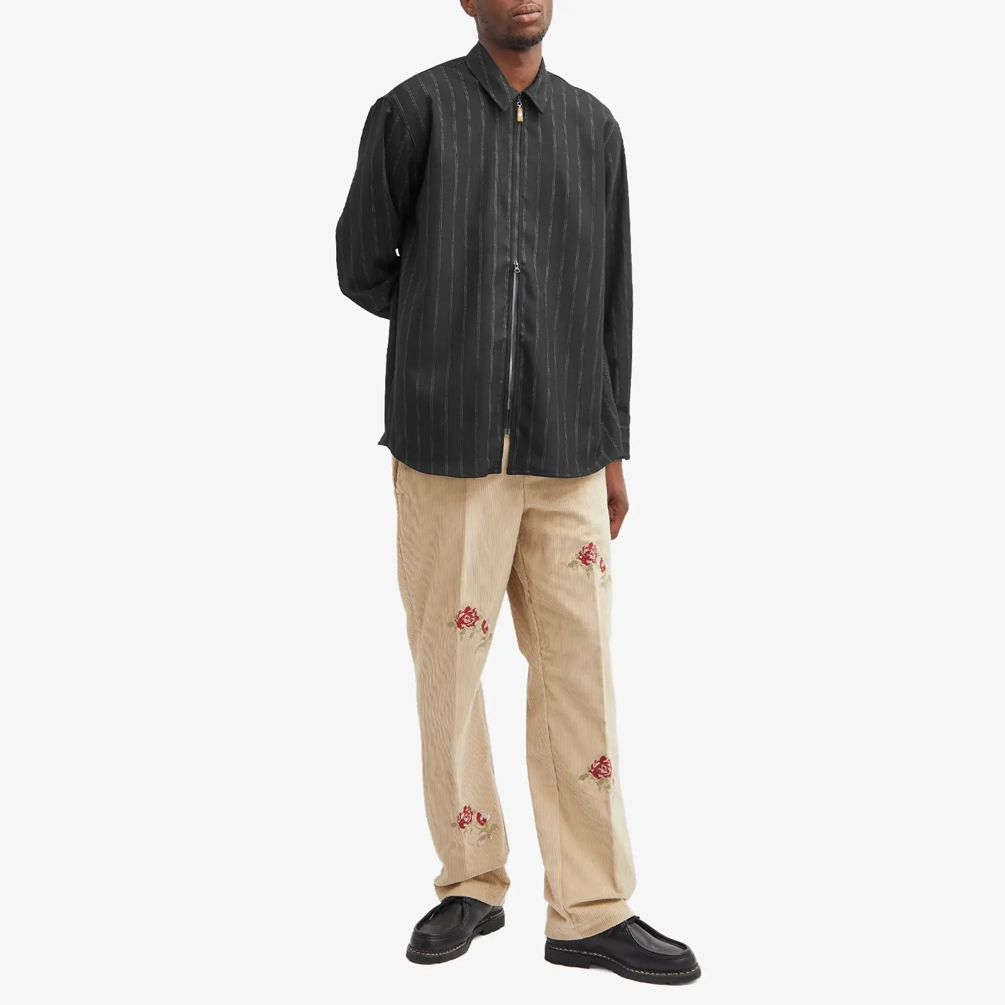 Soulland Men's Derry Zip Shirt Jacket Black