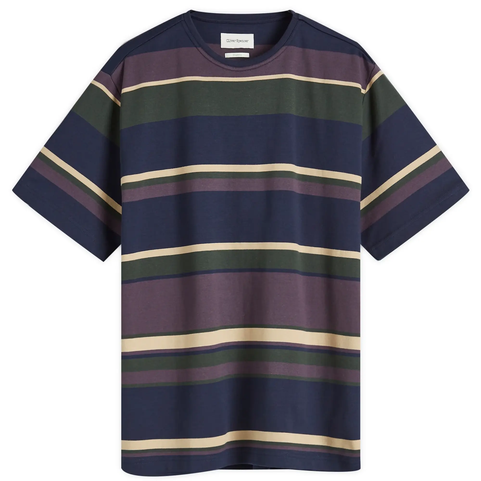Oliver Spencer Men's Box T-Shirt Aubergine