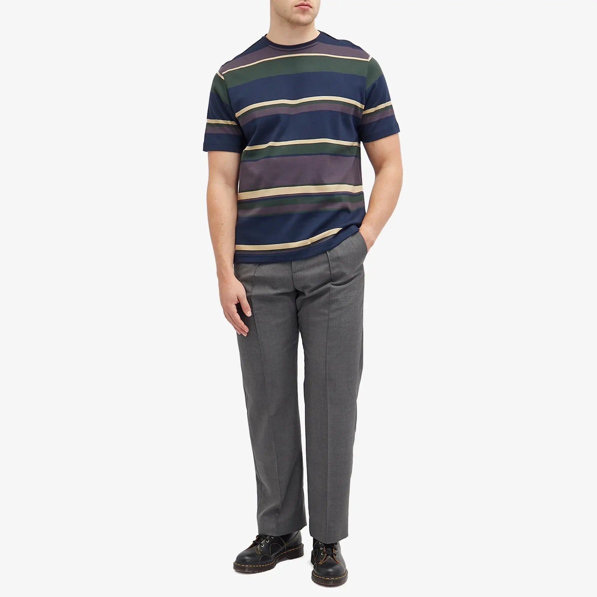 Oliver Spencer Men's Box T-Shirt Aubergine