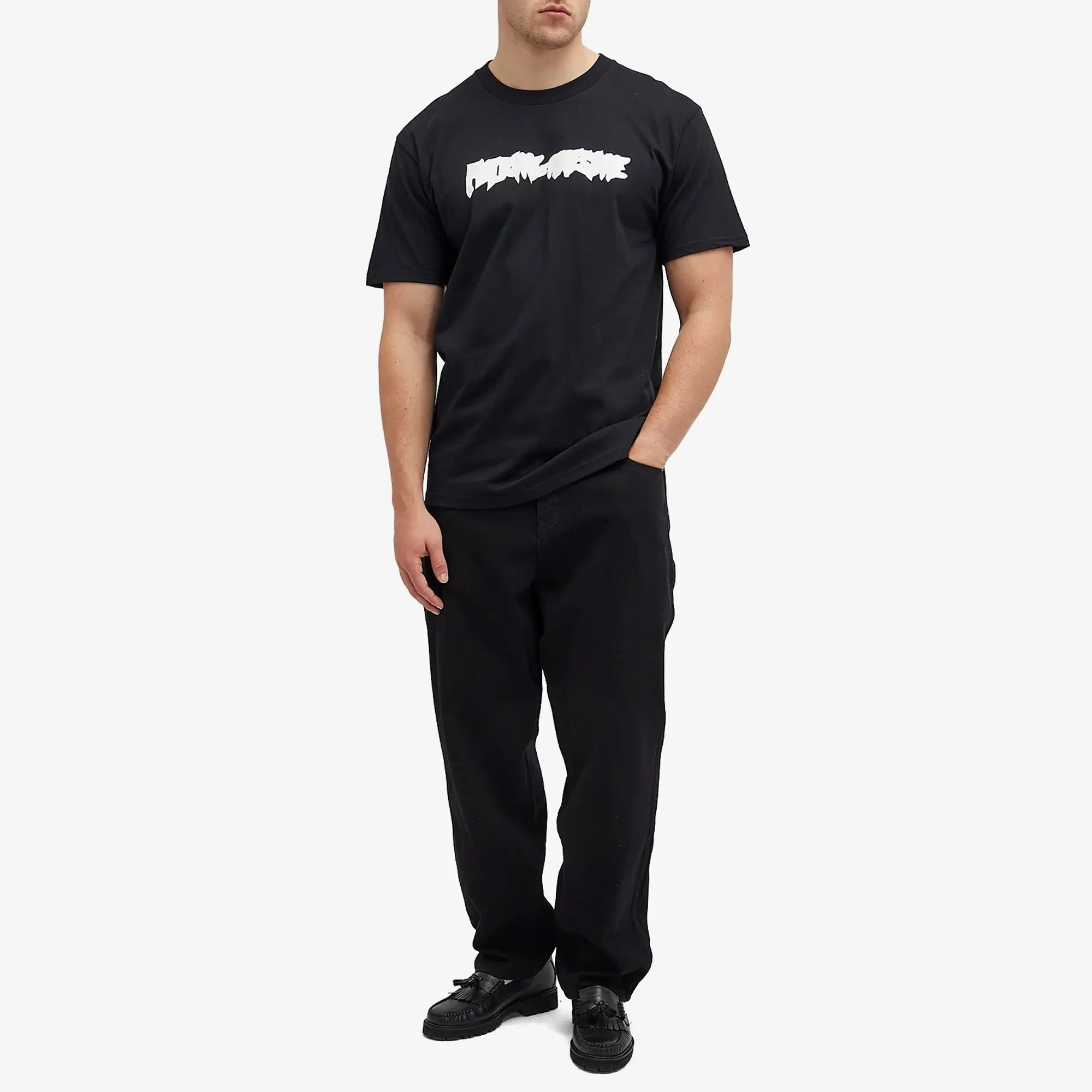 Fucking Awesome Men's Ink Trap Stamp Logo T-Shirt Black