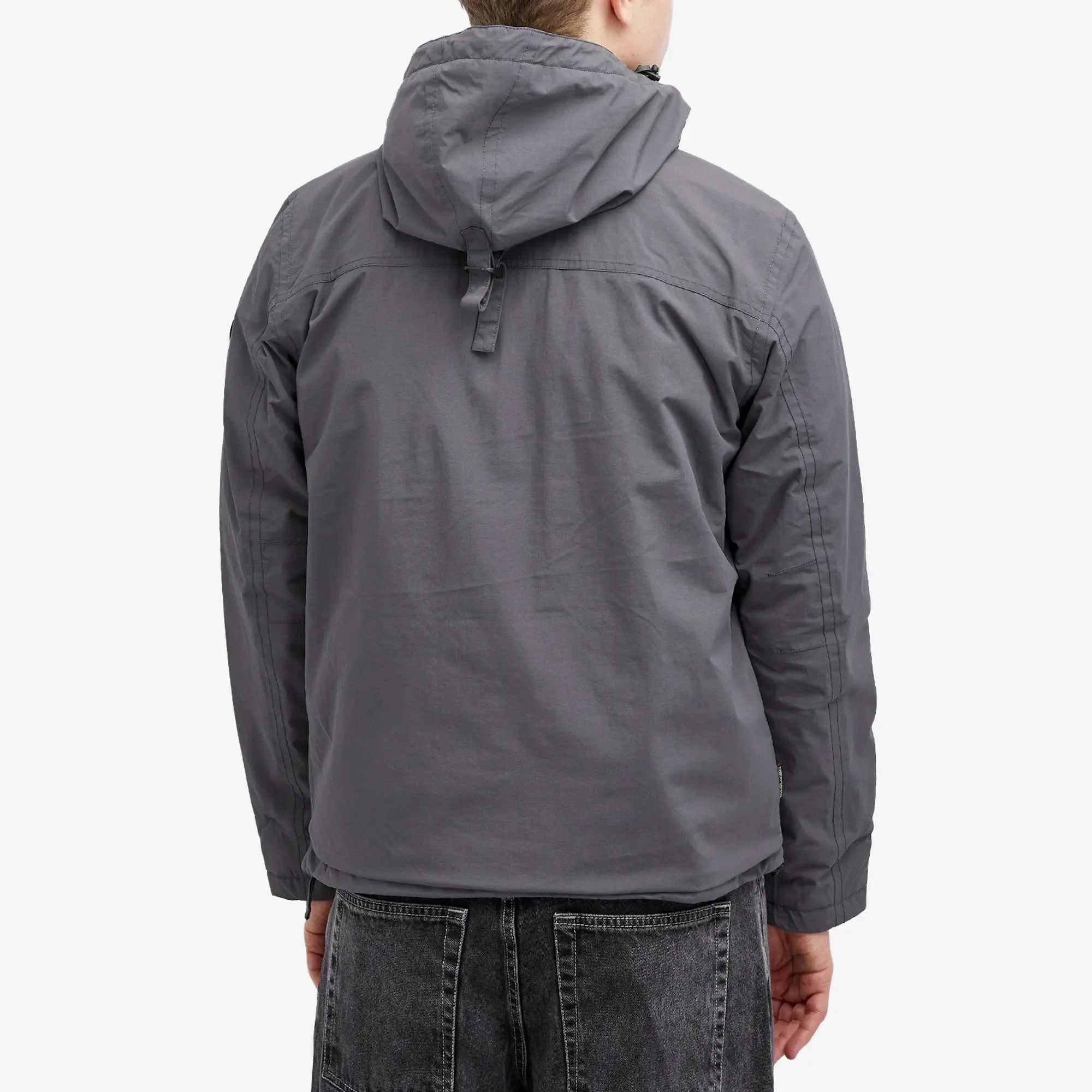 Napapijri Men's Rainforest Pullover Jacket Grey Solid