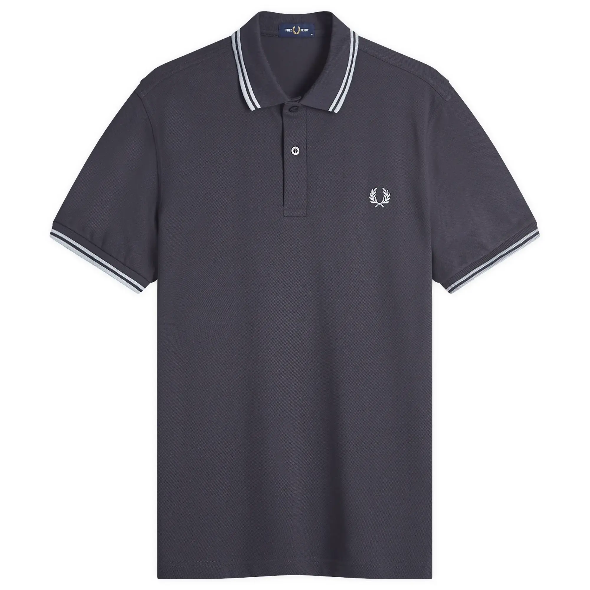 Fred Perry Twin Tipped Polo Shirt In Dark Grey