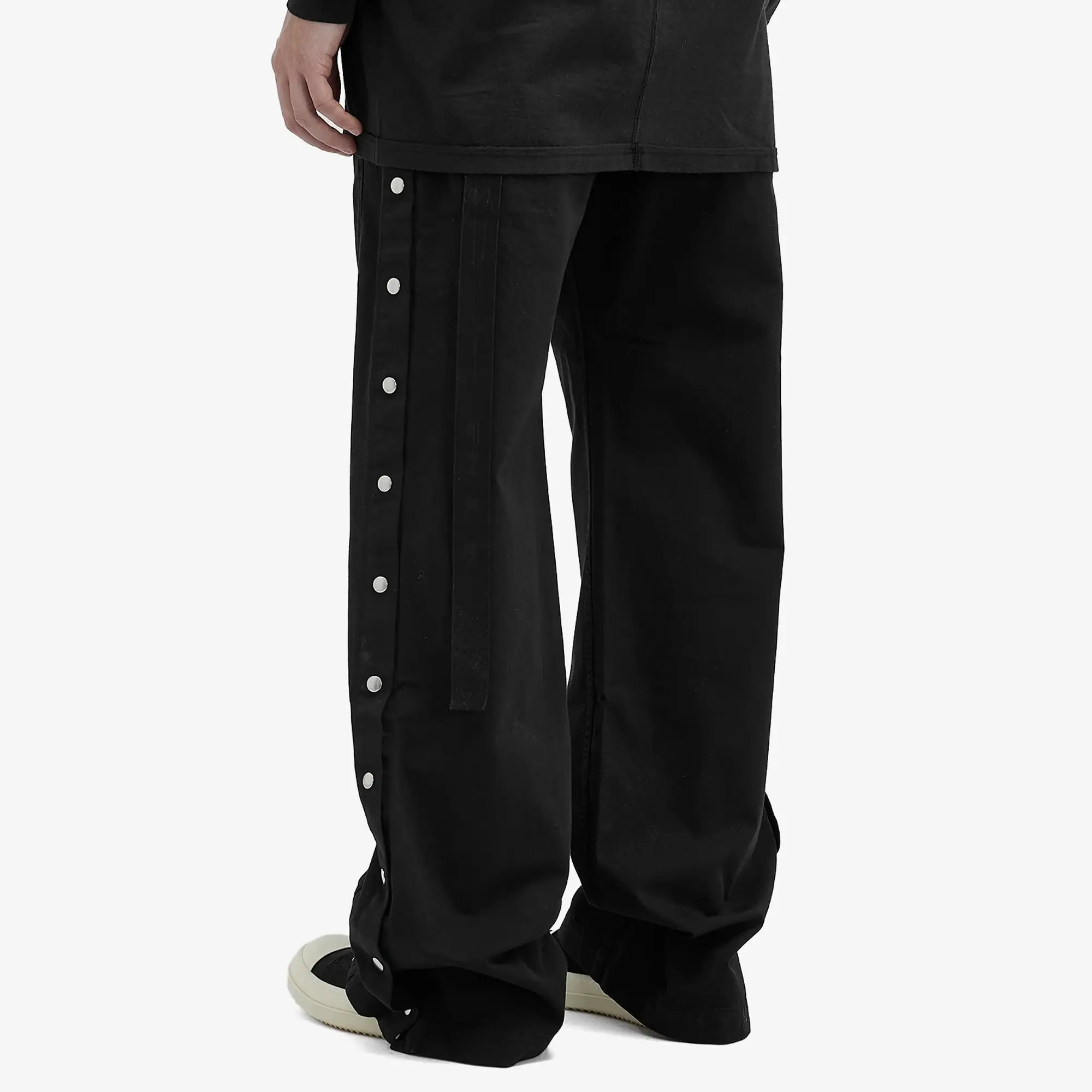 Rick Owens DRKSHDW Men's Pusher Cotton Twill Pants Black