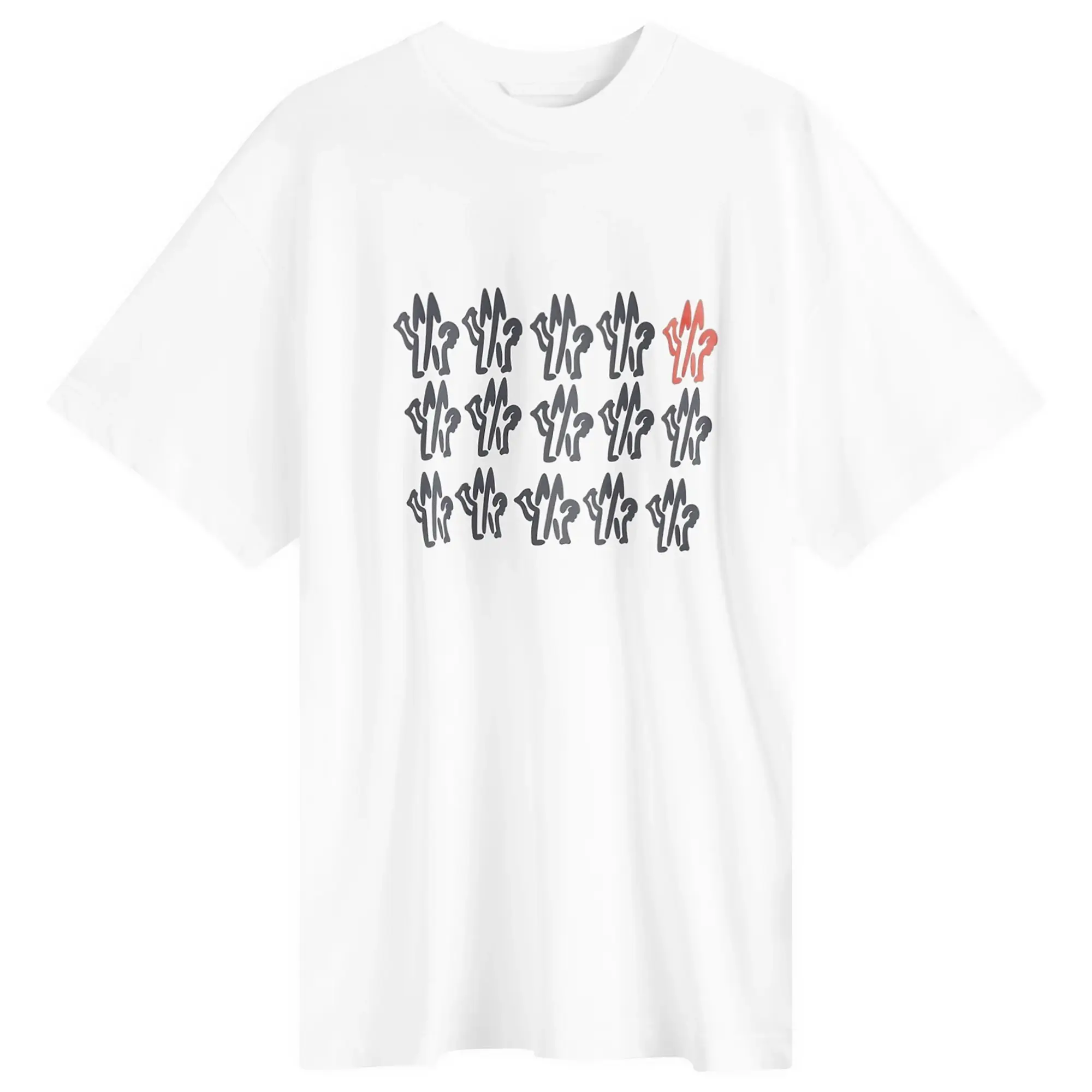 Moncler Men's Text Logo T-Shirt White