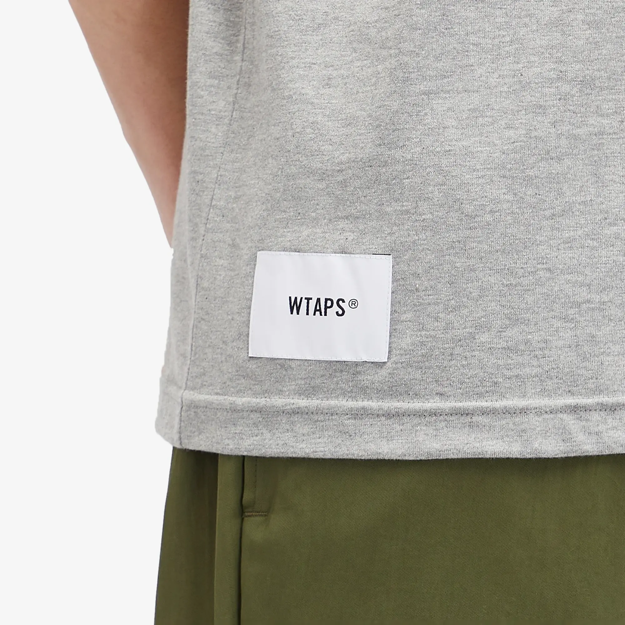 WTAPS Men's 05 Phonetic Print T-Shirt Ash Grey