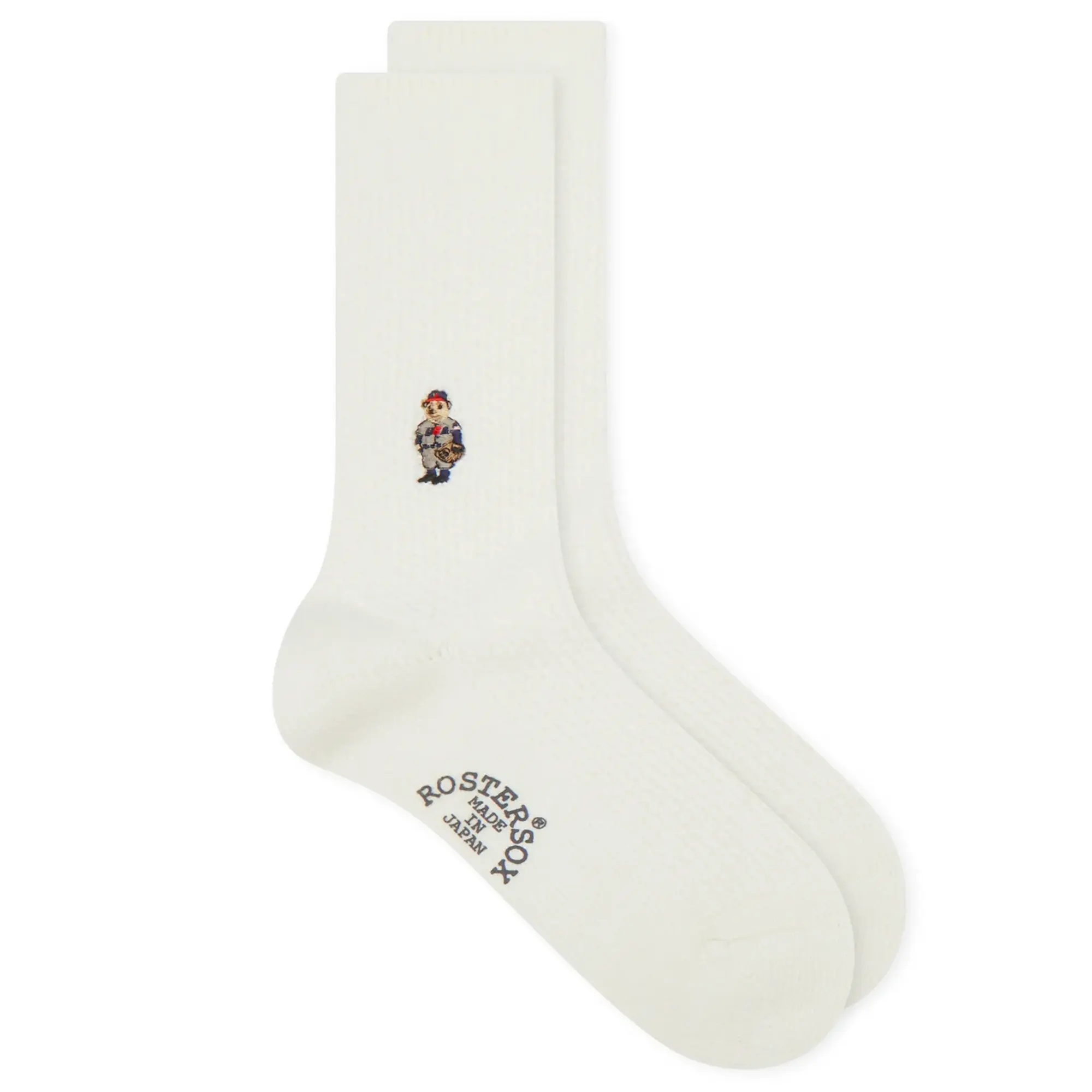 Rostersox Bear Socks White