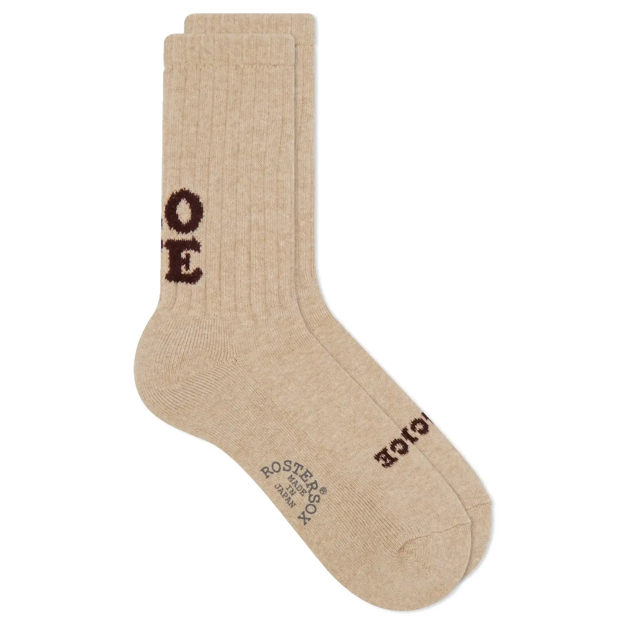 Rostersox Love Socks Beige