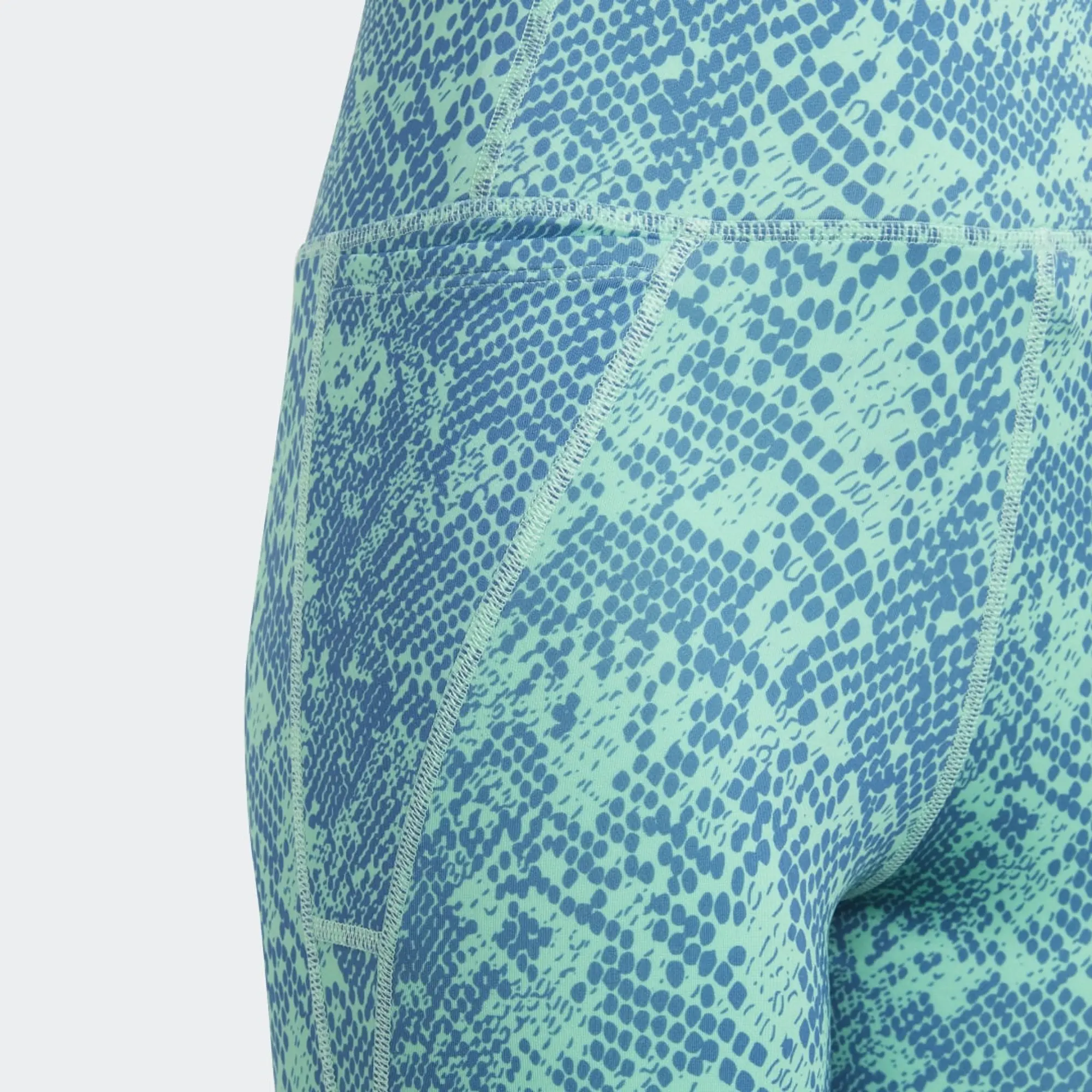 adidas AEROREADY Animal-Print Optime 7/8 High-Rise Pocket Leggings