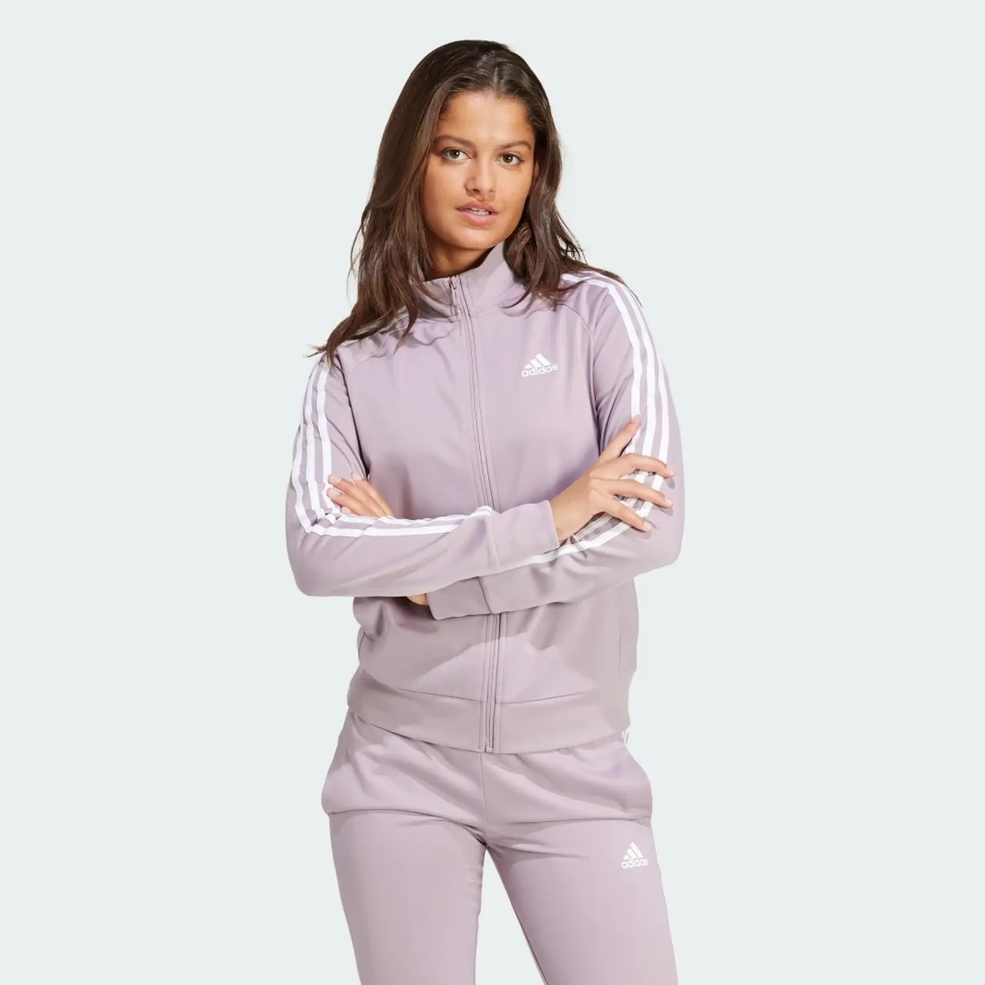 adidas Primegreen Essentials Warm-Up Slim 3-Stripes Track Jacket