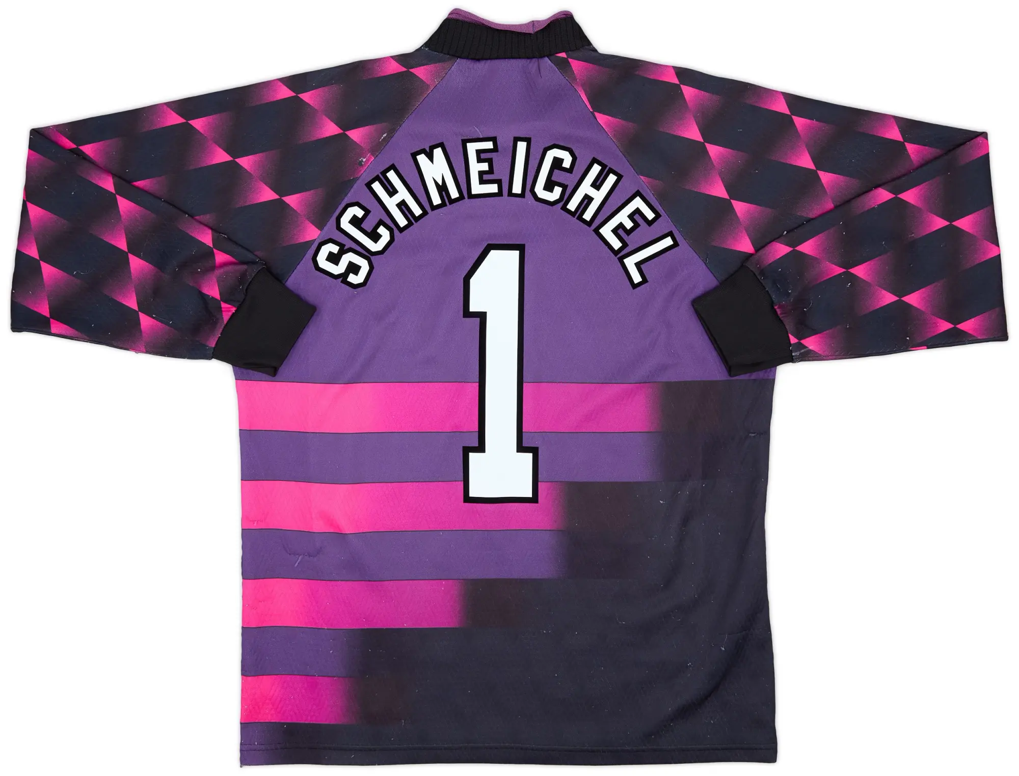 Umbro 1996-97 Manchester United Purple GK Shirt Schmeichel #1 - 8/10 - (M)