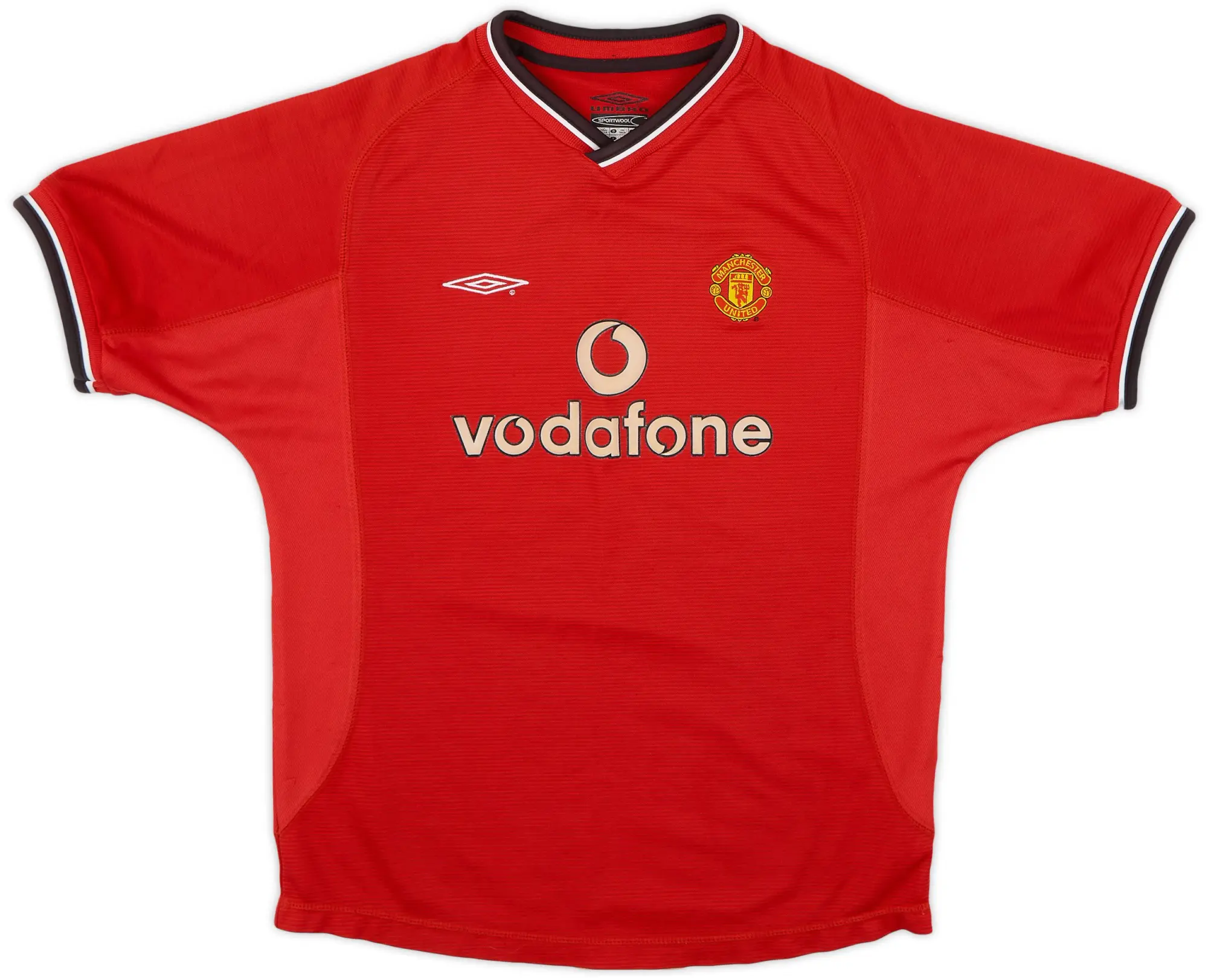 Umbro 2000-02 Manchester United Home Shirt - 8/10 - (L.Boys)