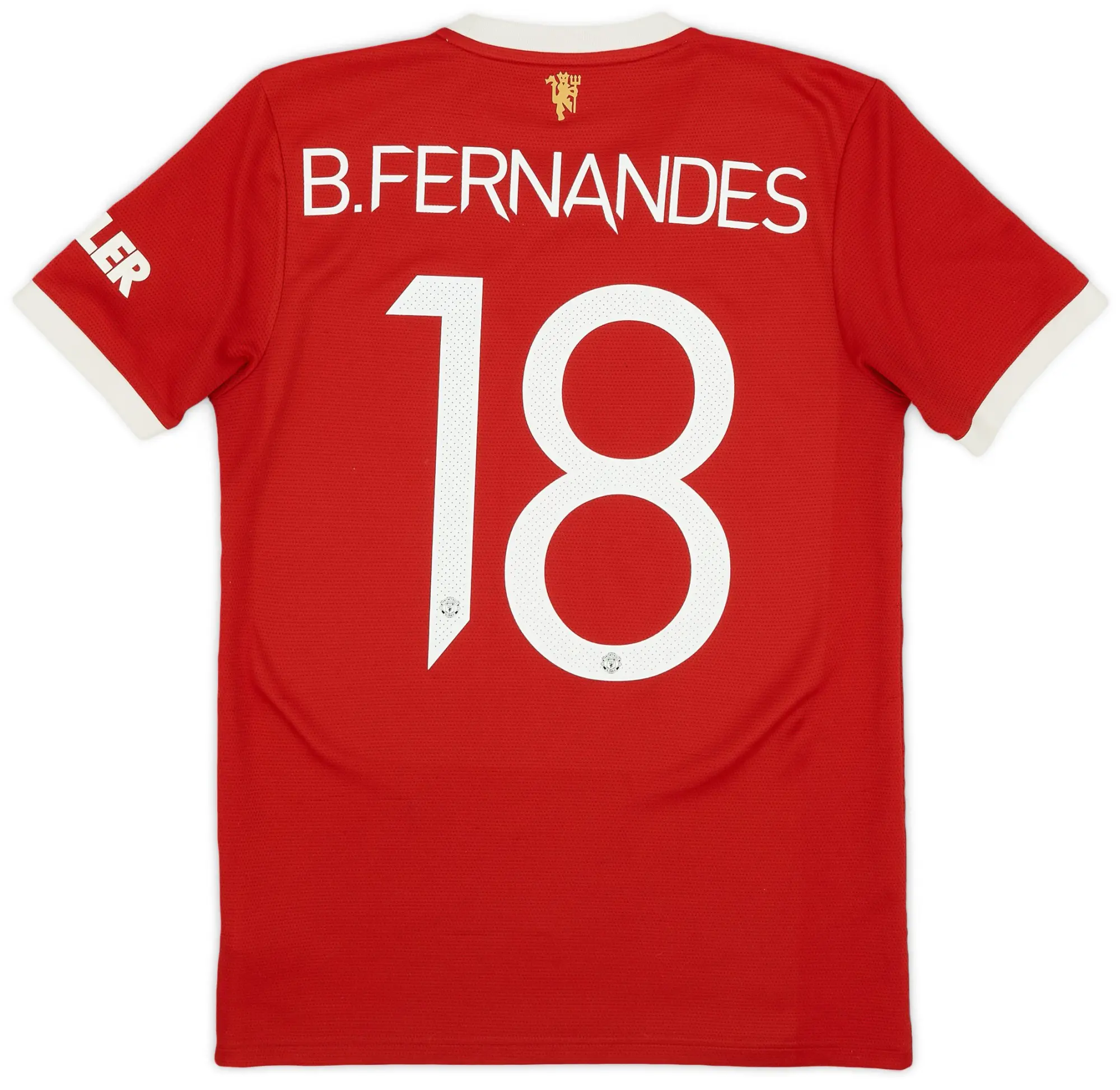 adidas 2021-22 Manchester United Home Shirt B.Fernandes #18 - 5/10 - (S)