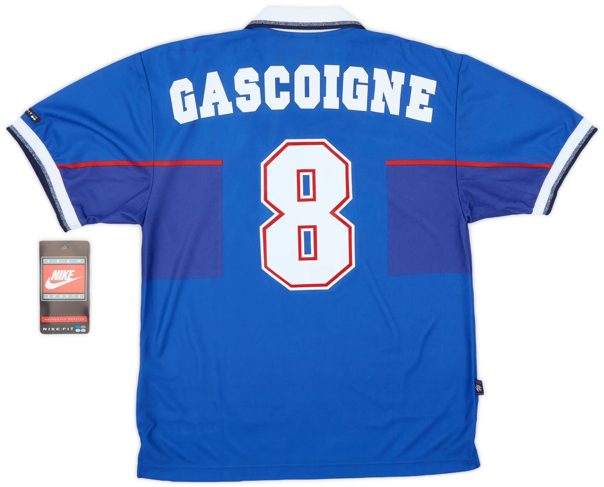 Nike 1997-99 Rangers Home Shirt Gascoigne #8 (M)