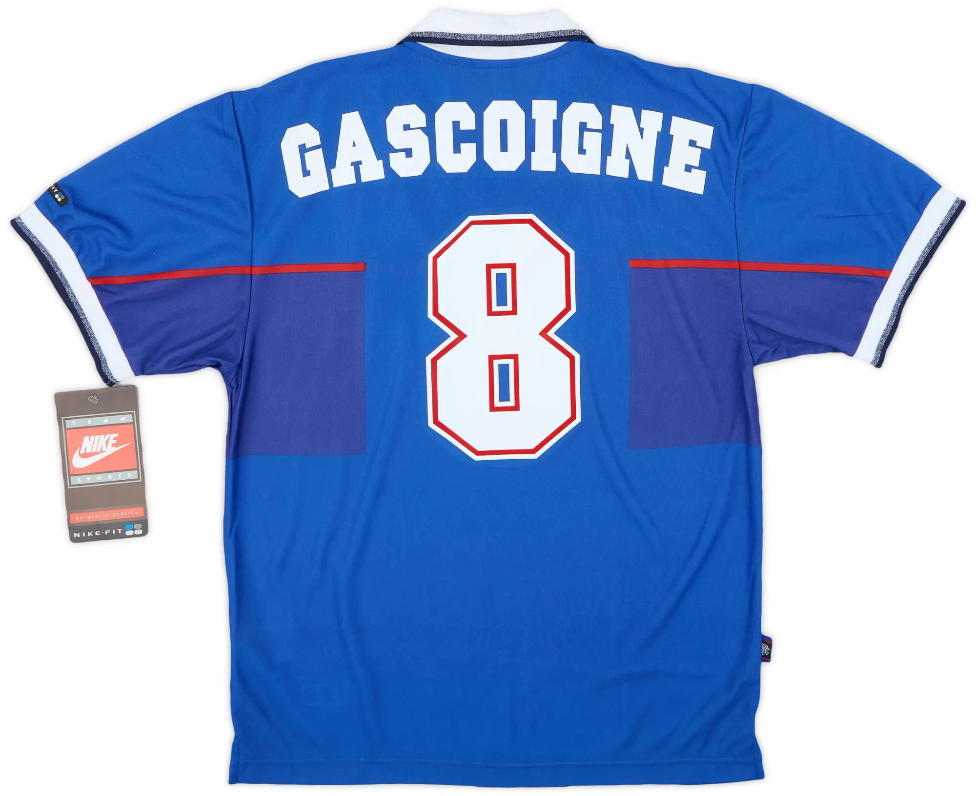 Nike 1997-99 Rangers Home Shirt Gascoigne #8 (M)