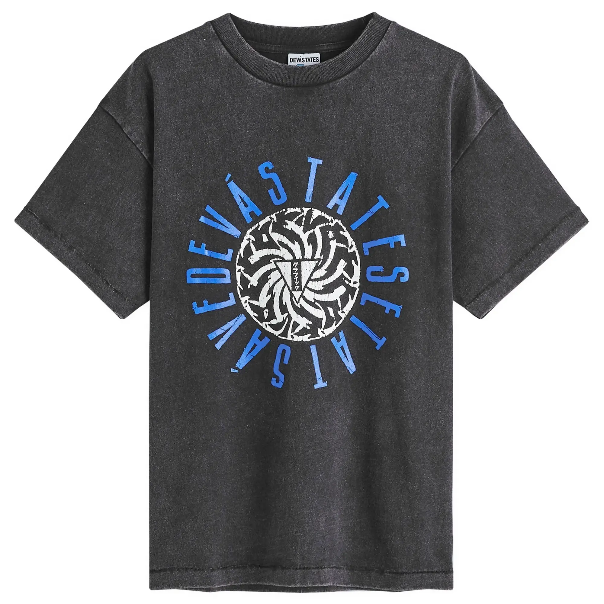 Deva States Men's Buzzsaw T-Shirt Washed Black
