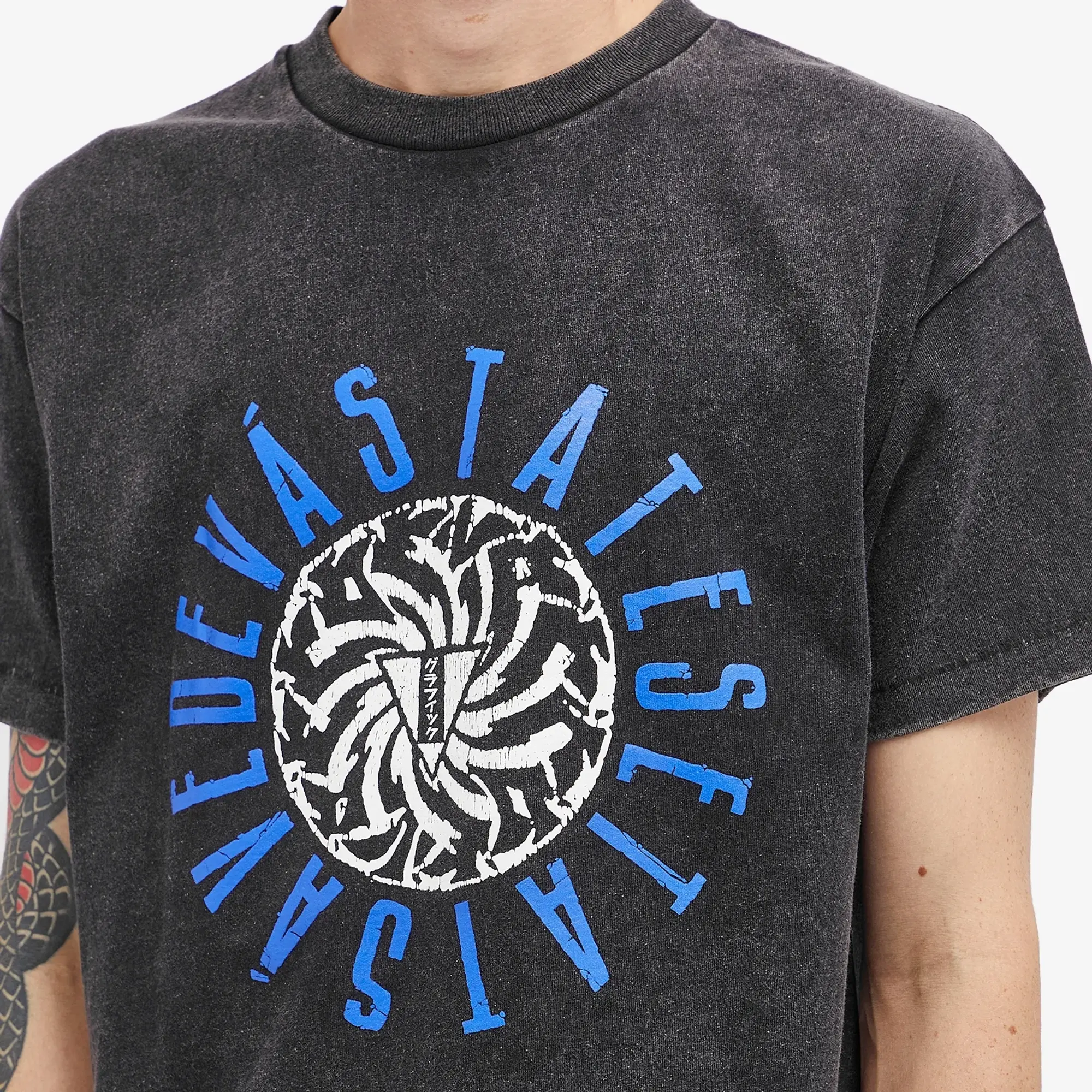 Deva States Men's Buzzsaw T-Shirt Washed Black