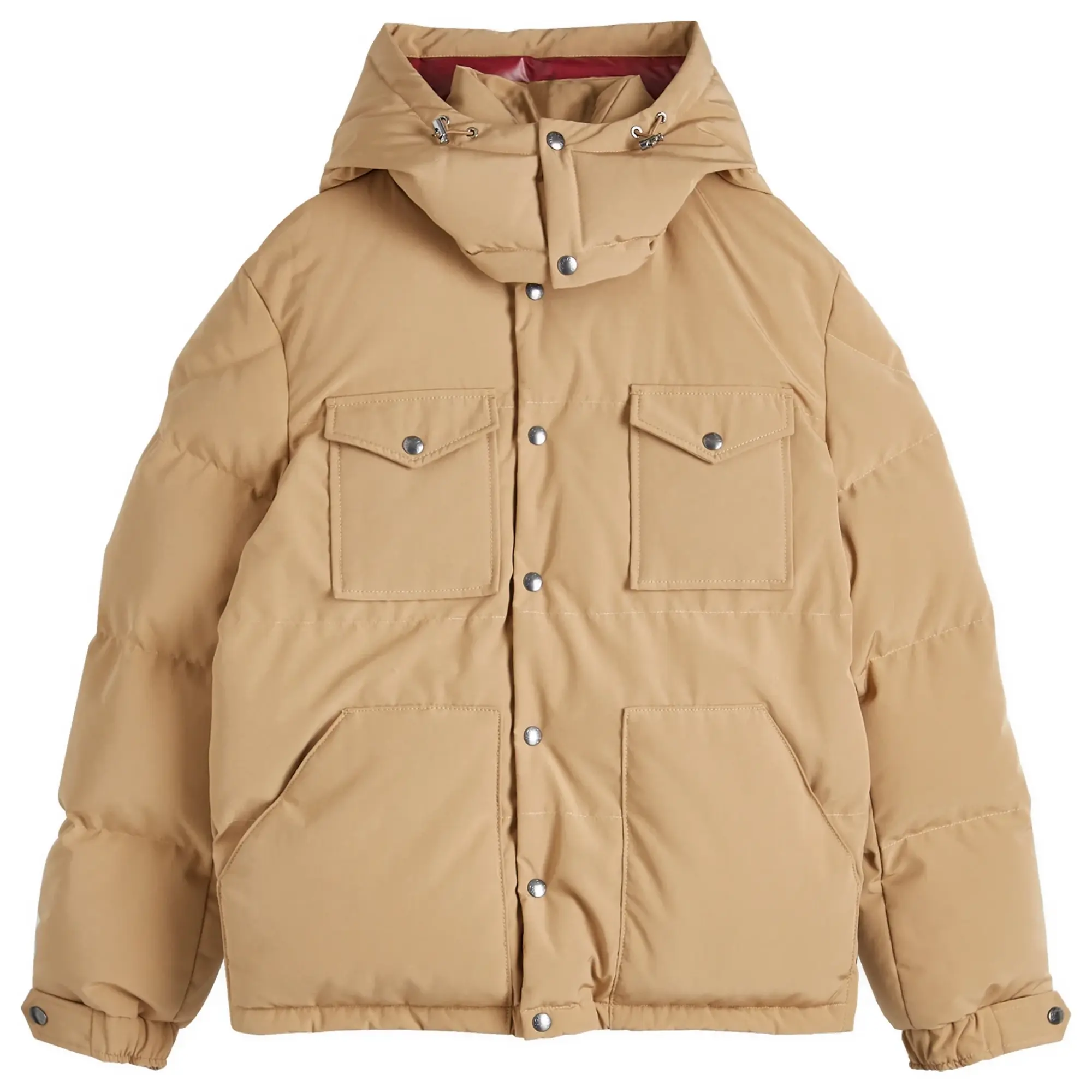 Moncler Men's Fornas Micro Cotton Jacket Brown