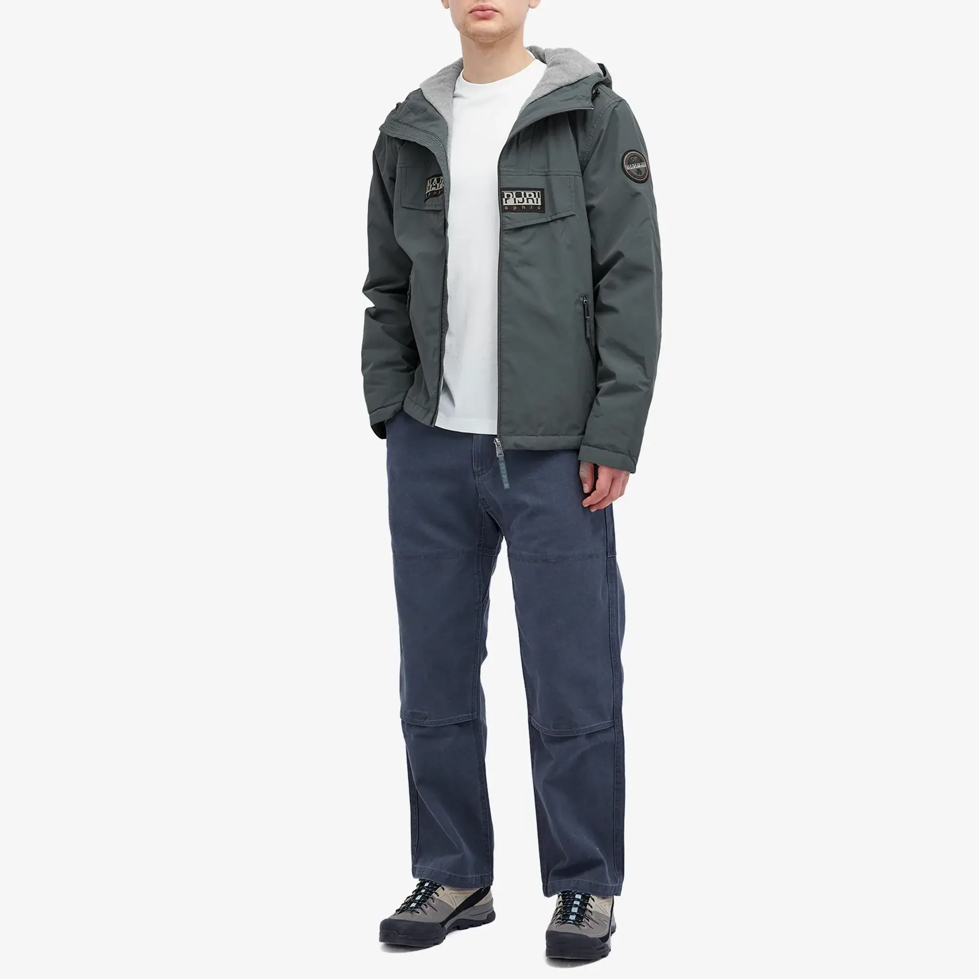 Napapijri Men's Rainforest Zip Through Jacket Green Urban