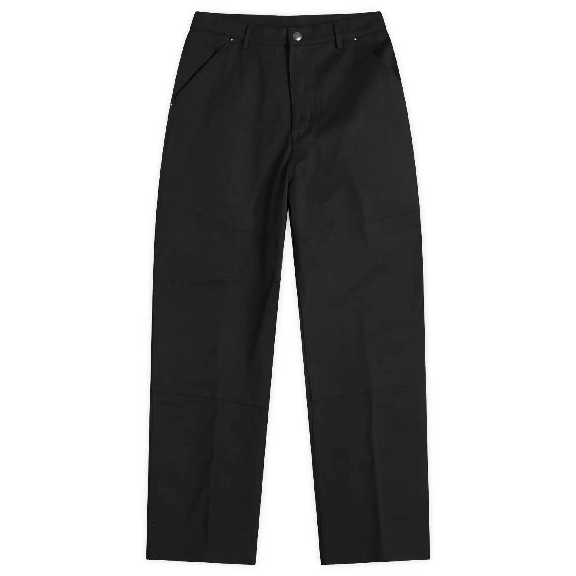 Moncler Men's Canvas Carpenter Trousers Black