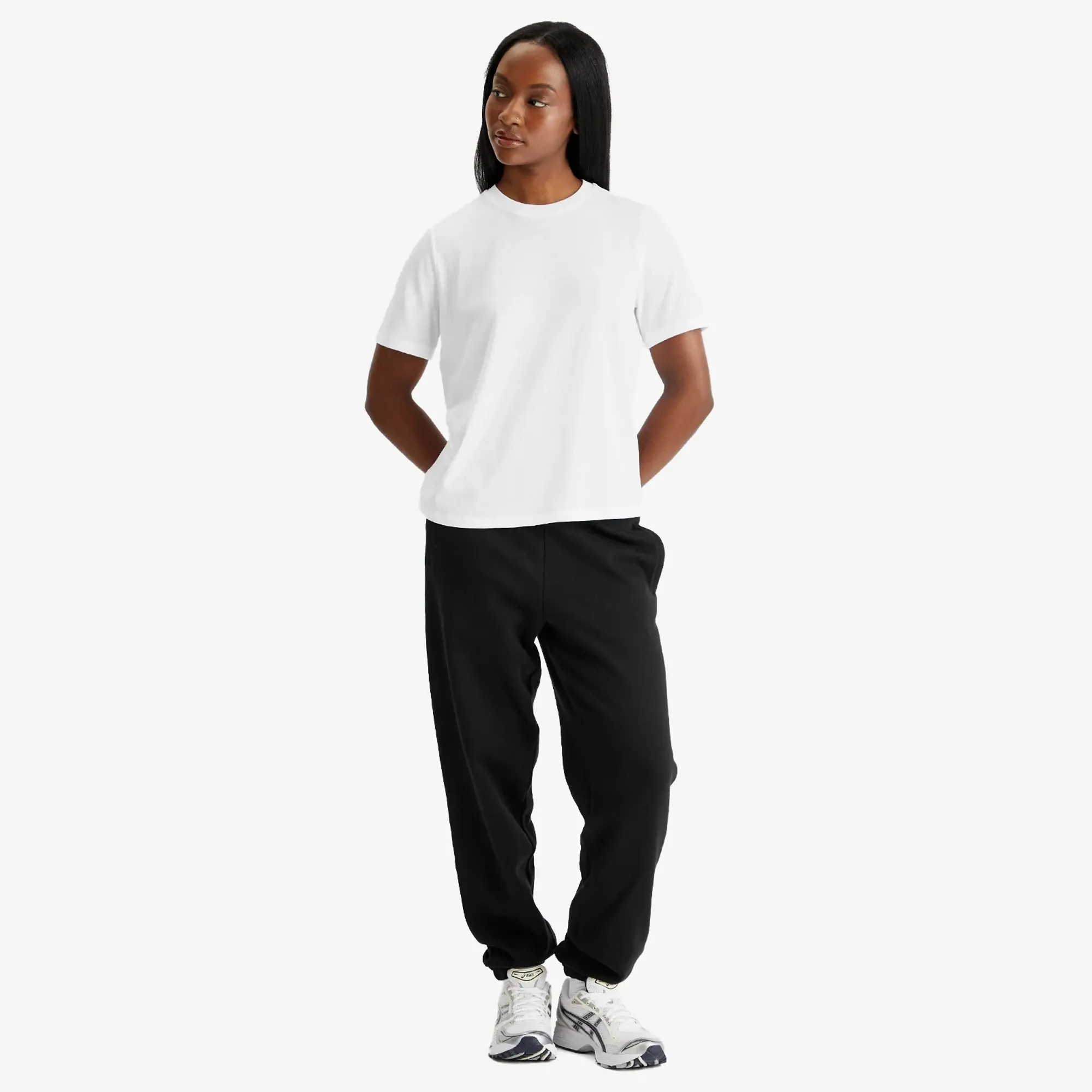 SKIMS Women's Relaxed Tees T-Shirt Snow
